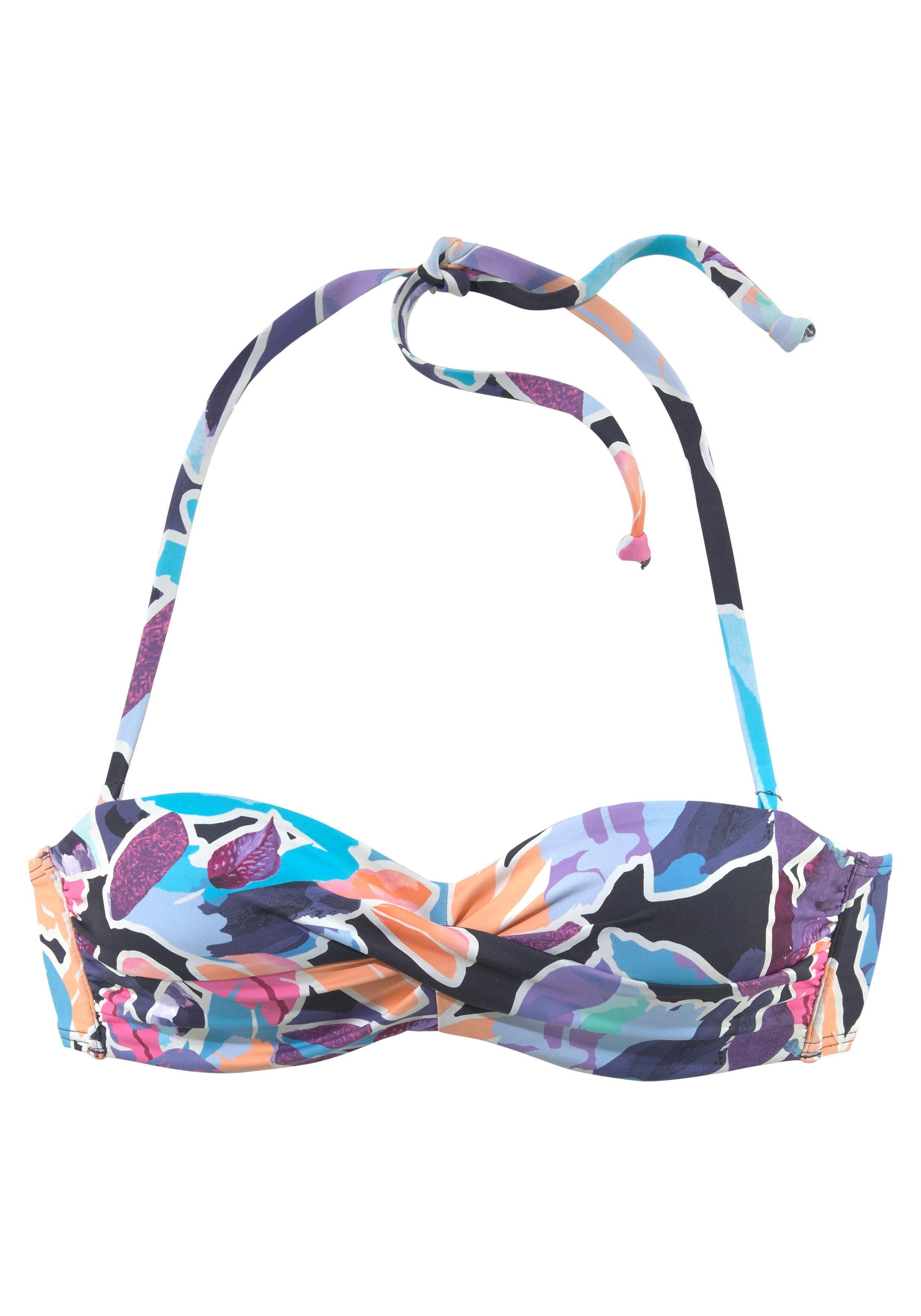 Sunseeker Beugelbikinitop in bandeaumodel Tahiti met gedraaide cups