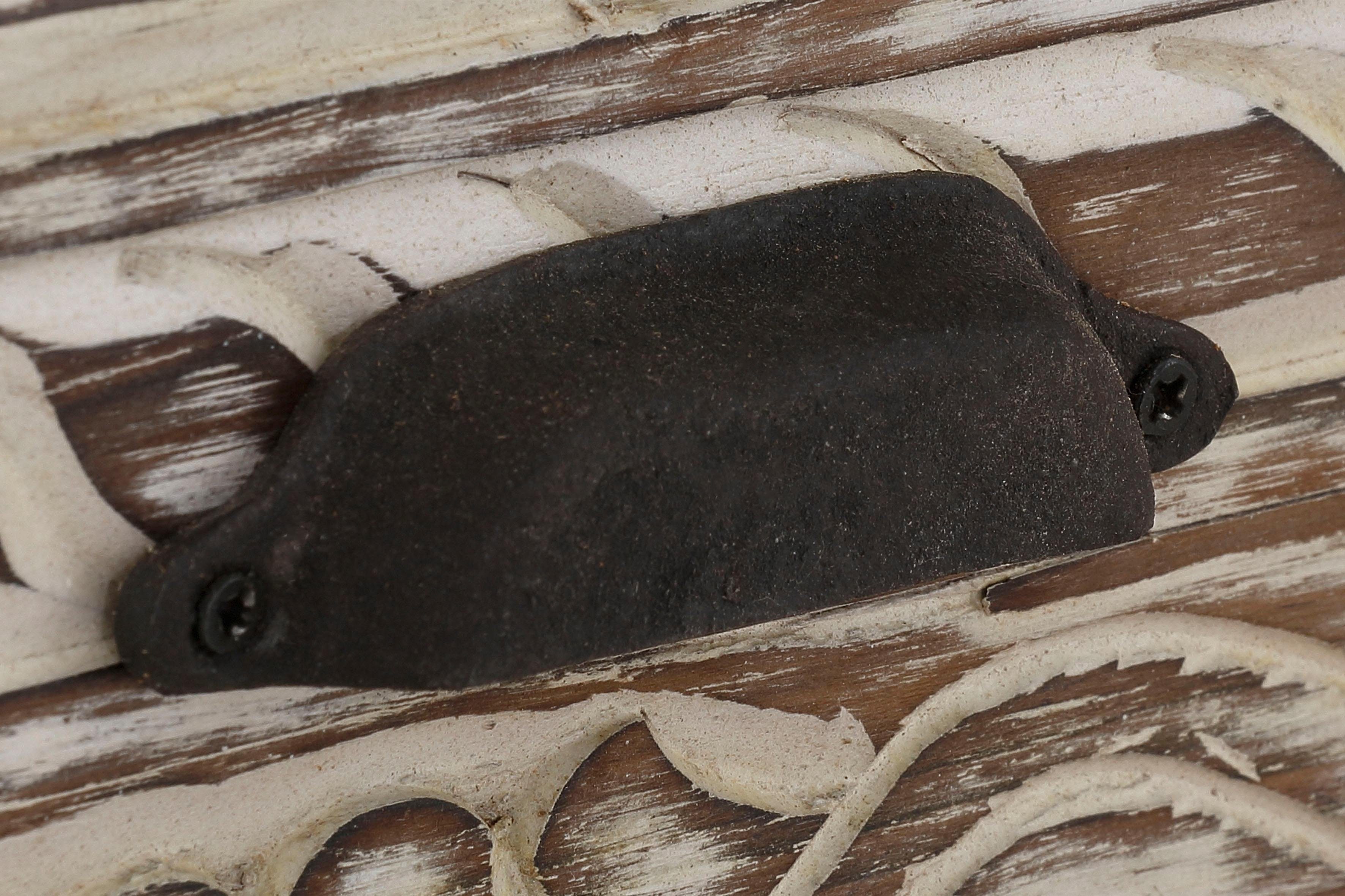 Home affaire Kledingkast Maneesh van massief mangohout en met vele opbergmogelijkheden, hoogte 190 cm