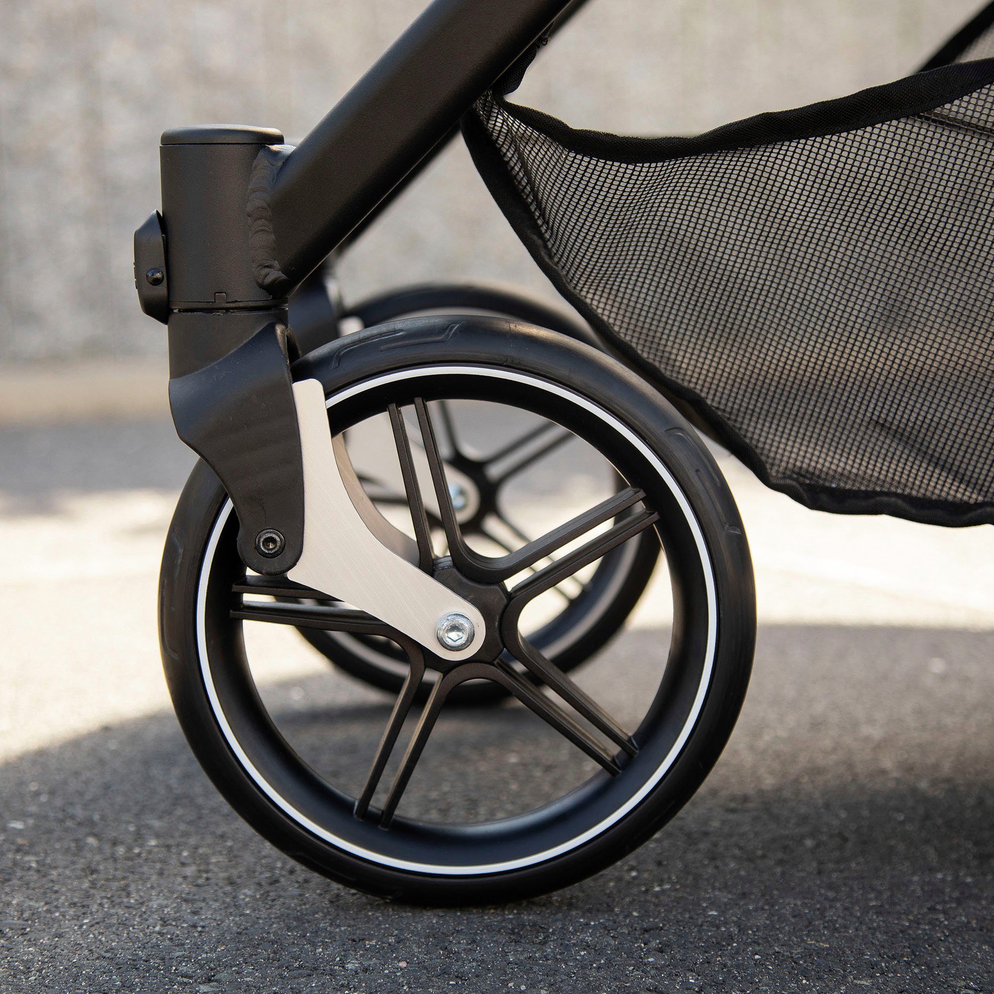 Gesslein Combi-kinderwagen FX4 Soft+ met opzetstuk Life, zwart/tabak, zand