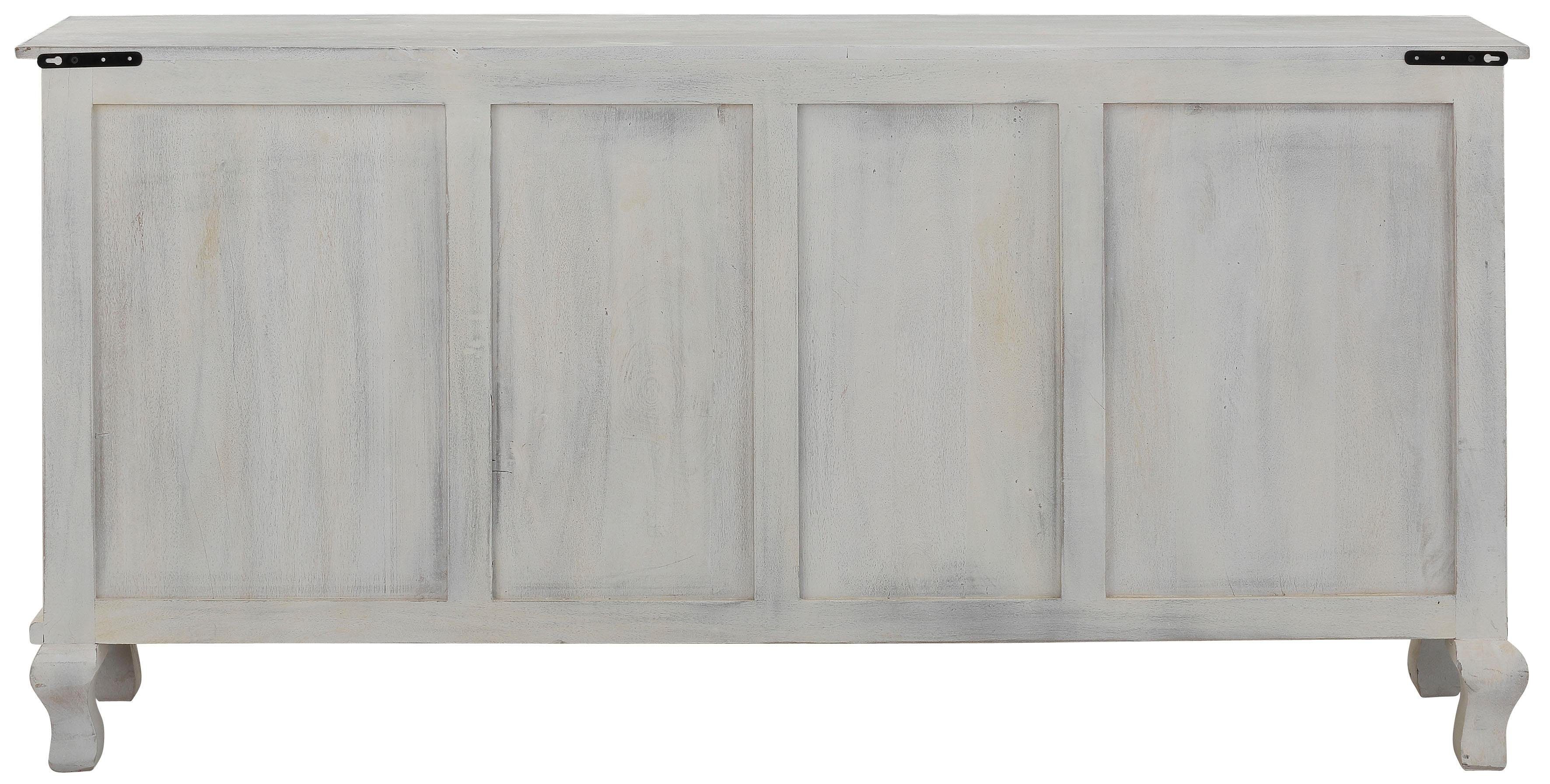 Home affaire Dressoir Rajat Kast van mangohout met frontfrezingen, breedte 175 cm