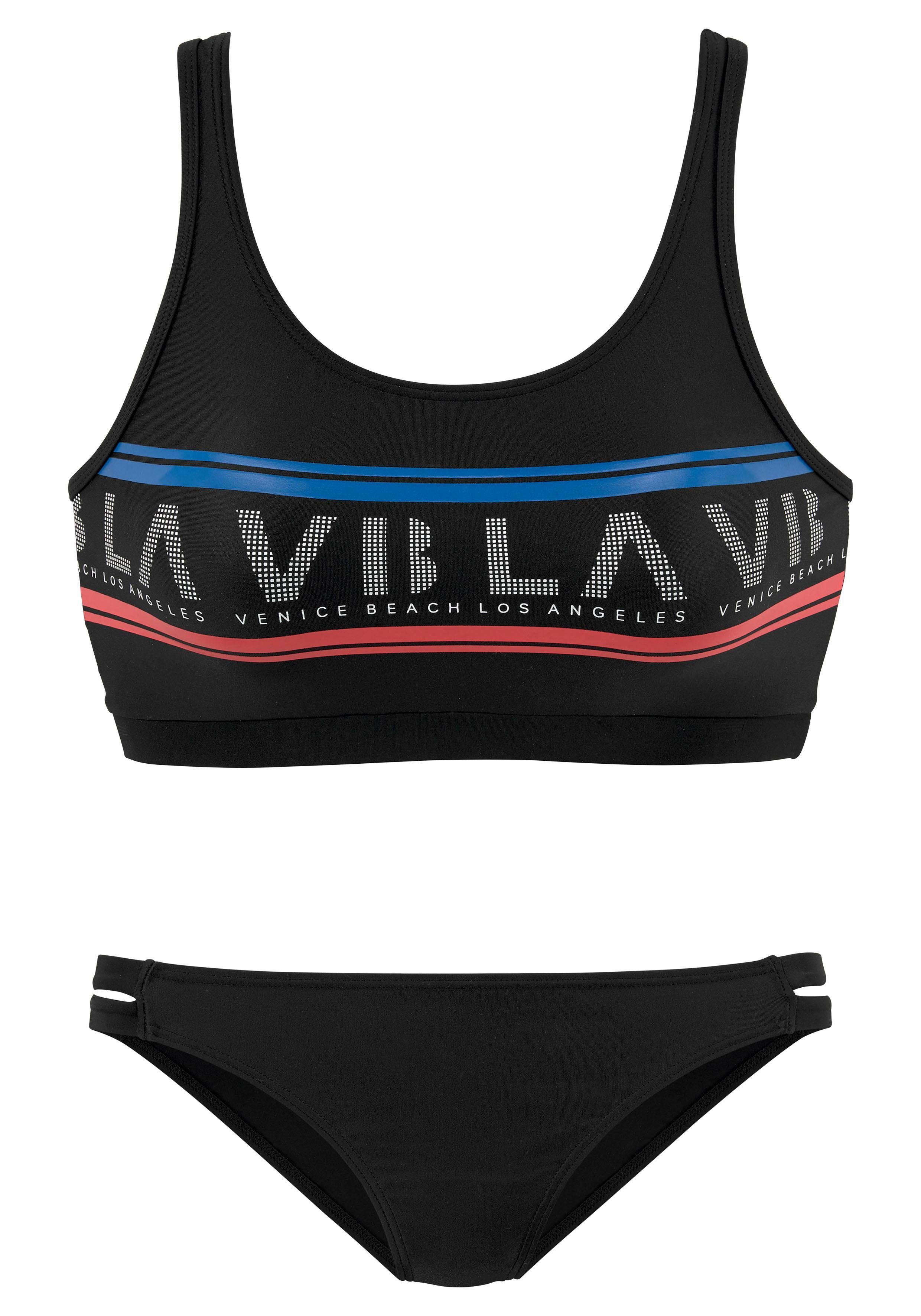 Venice Beach Bustierbikini Met logoprint