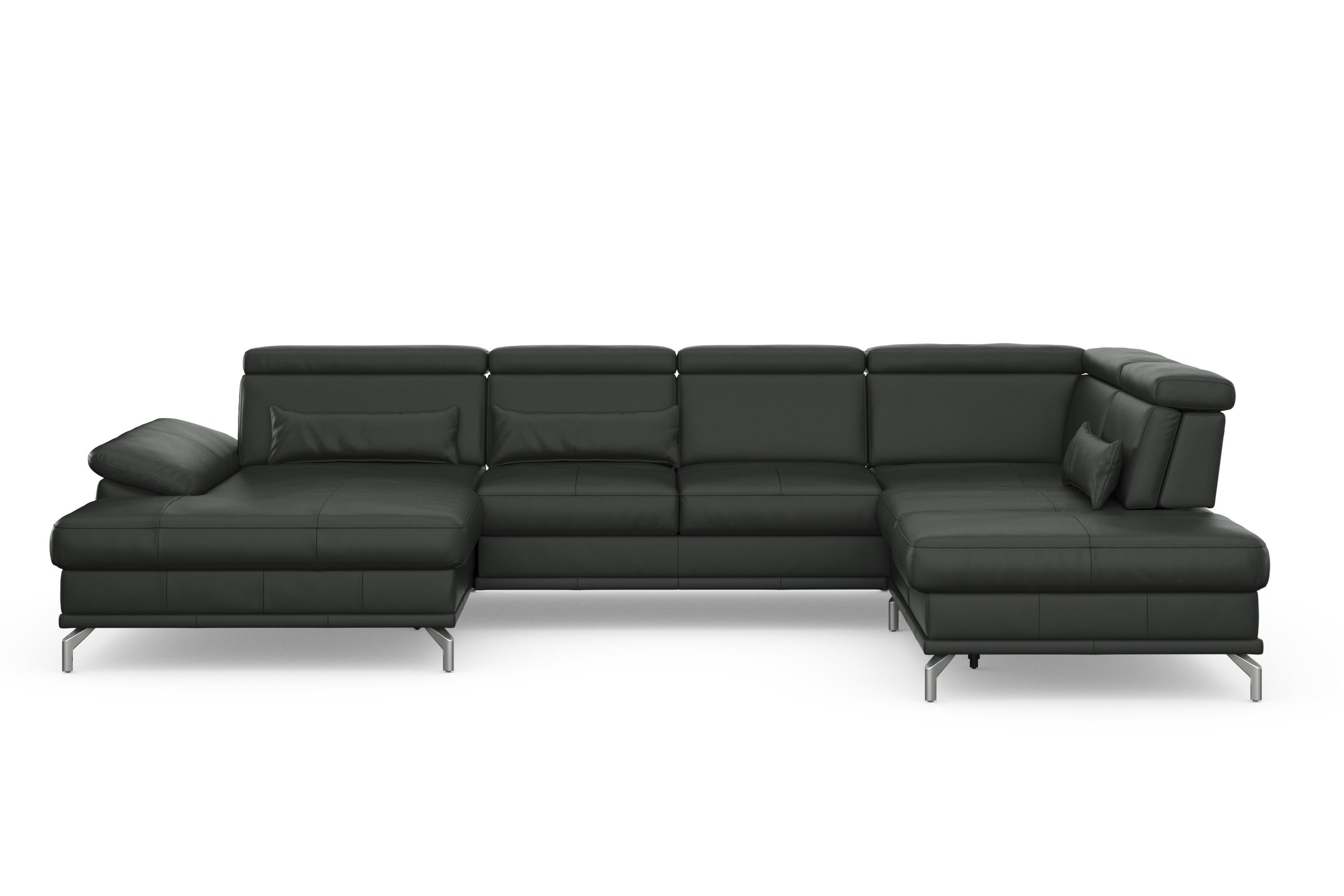 sit&more Zithoek Cabrio U-vorm, met zitdiepteverstelling, arm- en hoofdsteunverstelling