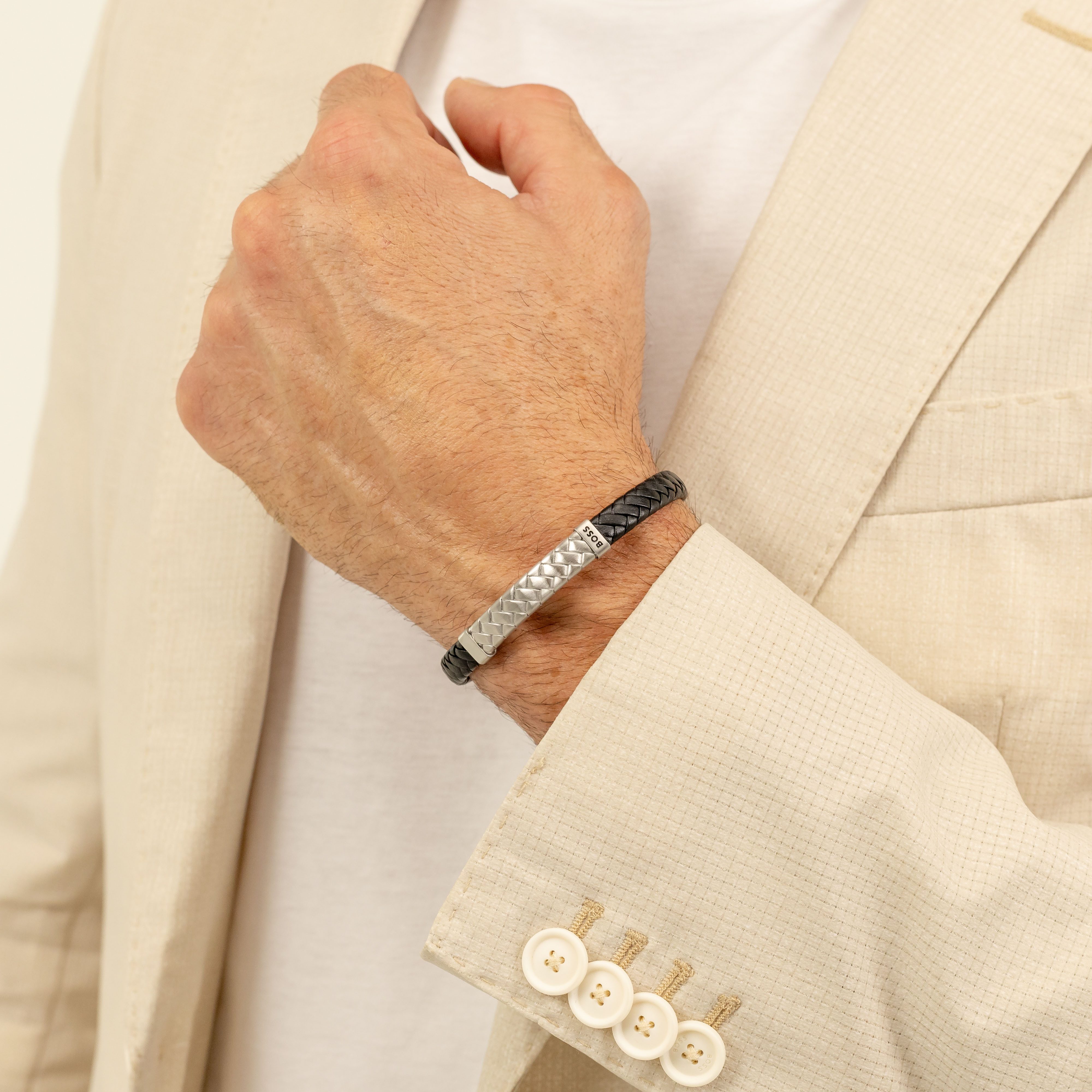 Boss Leren armband TAILORED, 1580674M, 1580675M, 1580676M