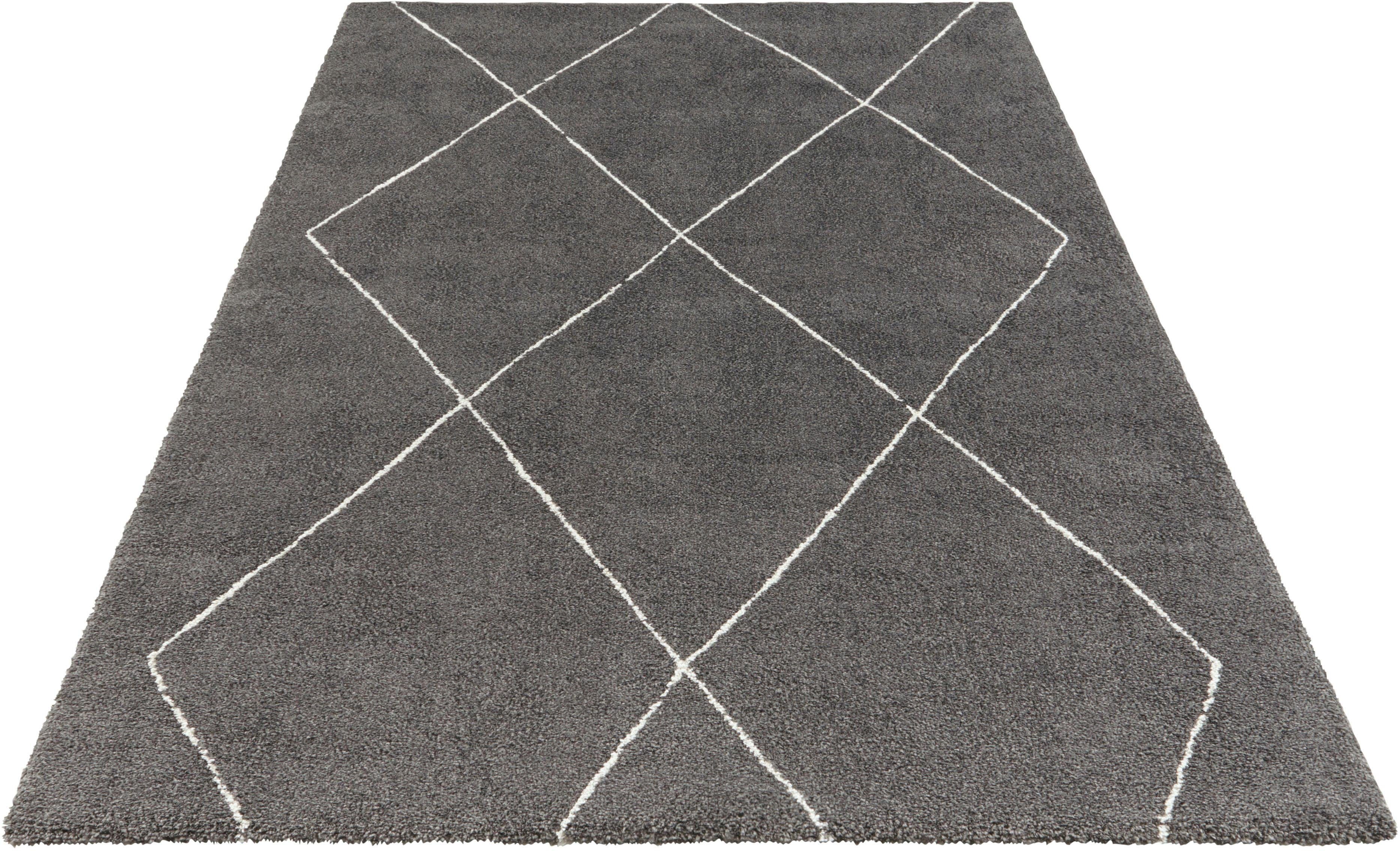 ELLE DECORATION Vloerkleed Massy Korte pool, vloerkleed, modern, Scandinavisch, 3D-effect, woonkamer, slaapkamer moderne vloerkleden maat 120x170 cm