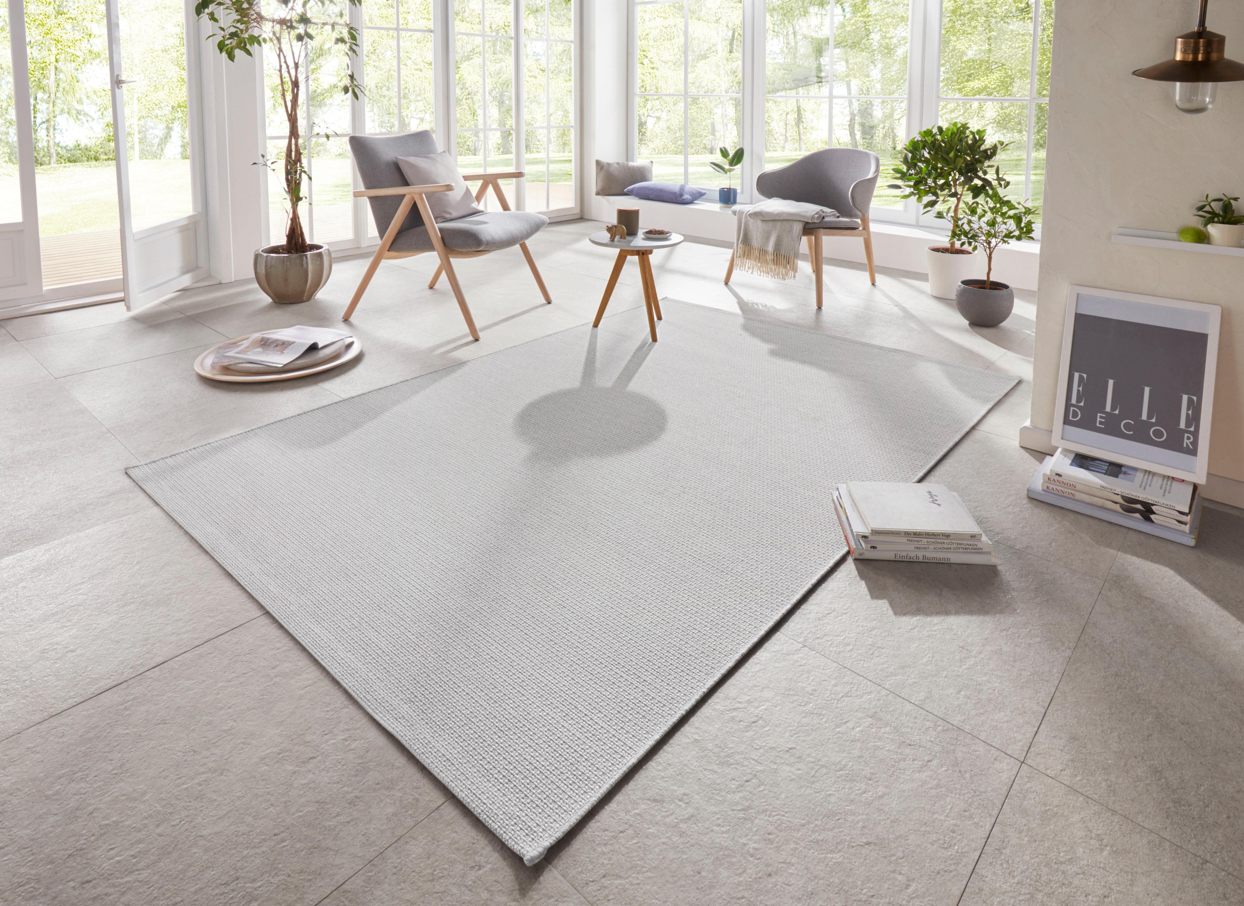 ELLE DECORATION Vloerkleed Millau Platweefsel, in- & outdoor, modern, terras, balkon, woonkamer