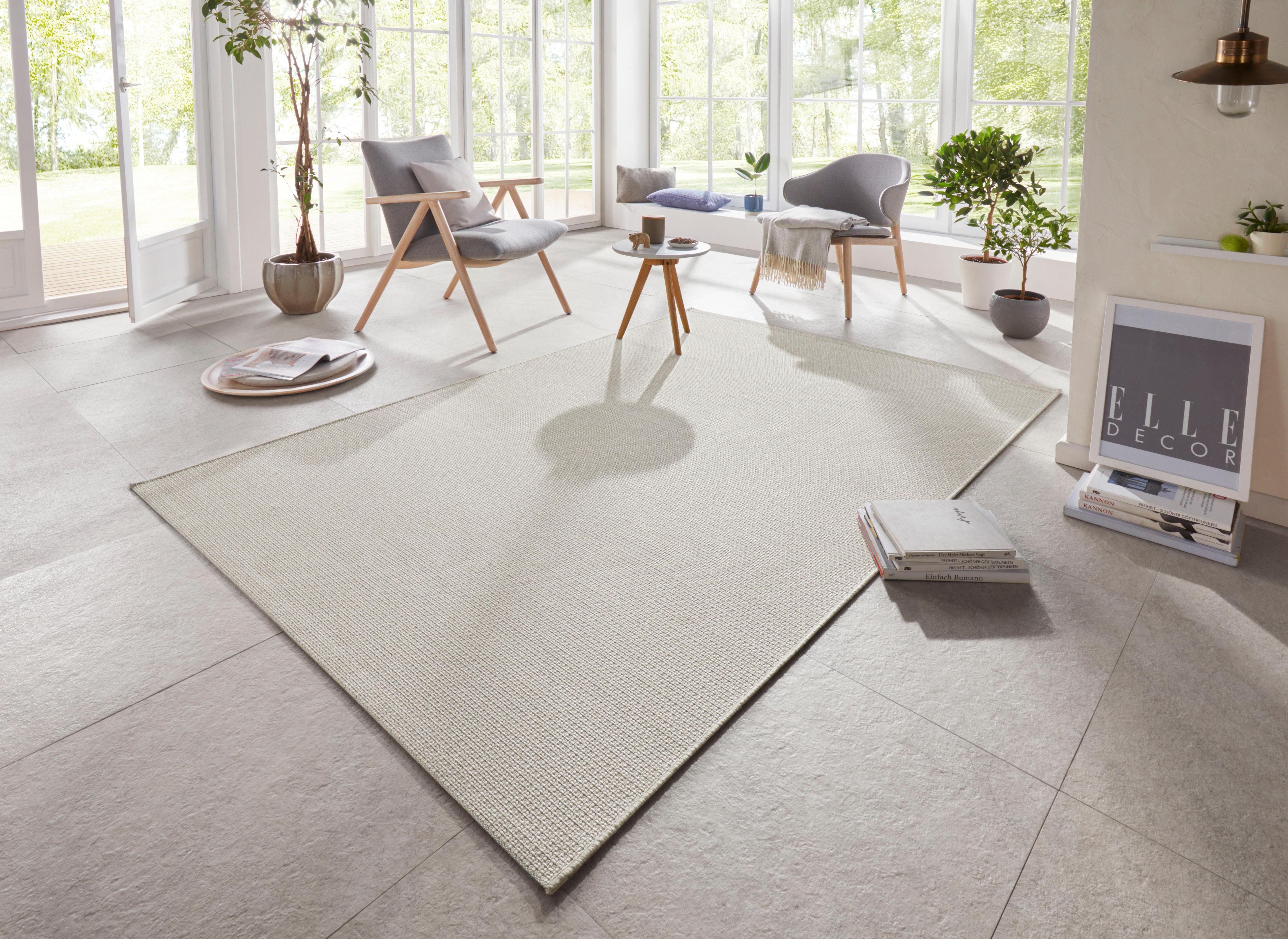 ELLE DECORATION Vloerkleed Millau Platweefsel, in- & outdoor, modern, terras, balkon, woonkamer