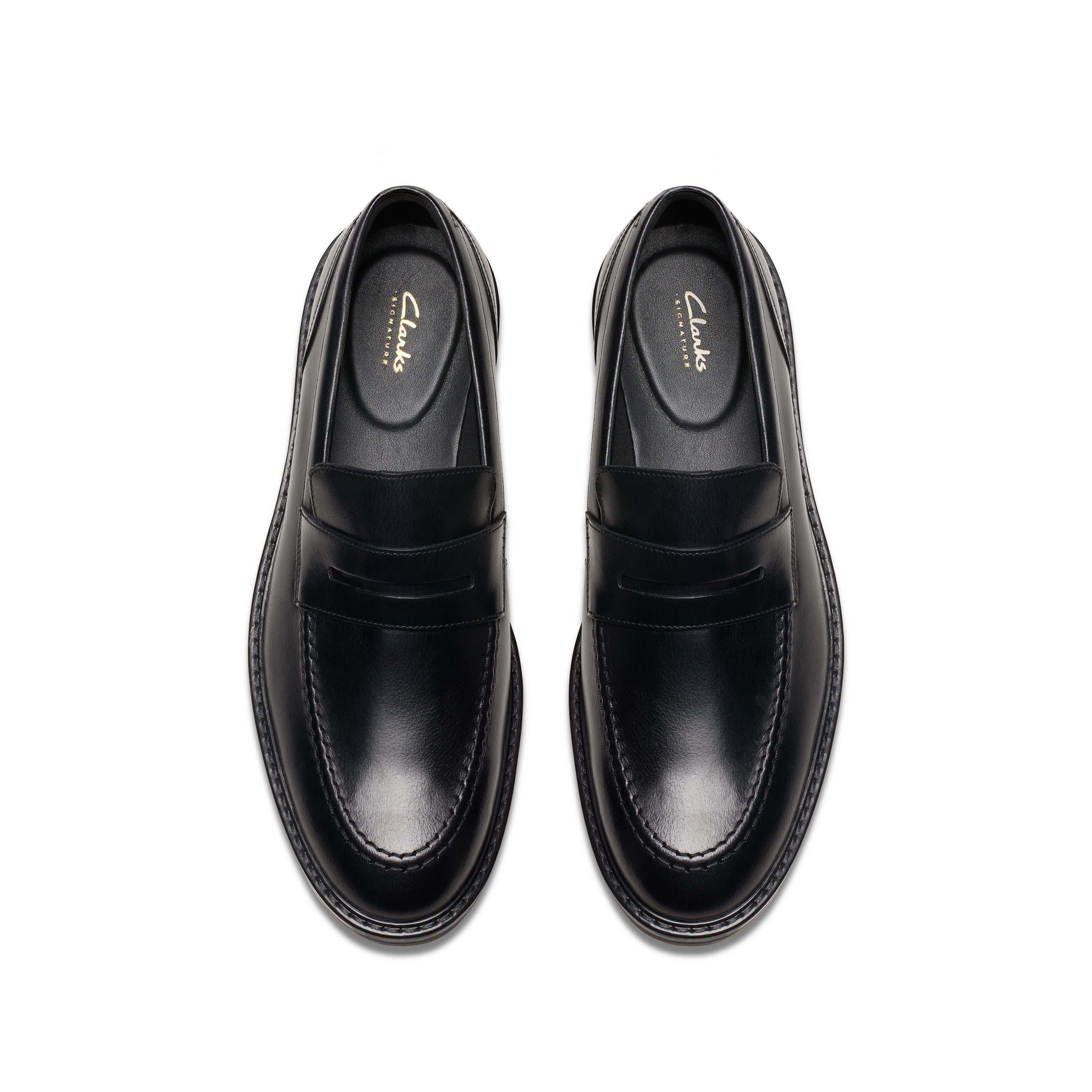 Clarks Loafers Aldwin Step Slipper, business schoen, kostuum schoen met blokhak