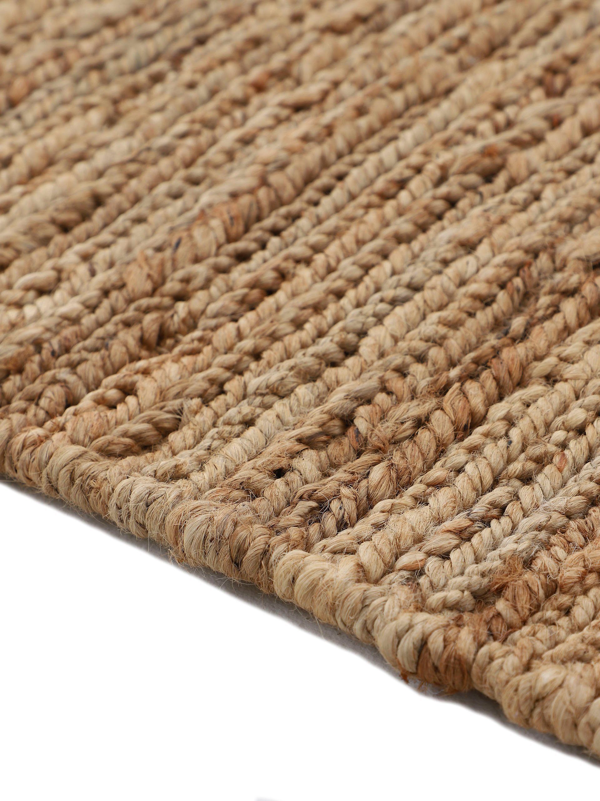 carpetfine Loper Nala jute tapijt van natuurlijke vezels keerbaar, van 100% jute, in vele maten en modellen, vierkant, rond