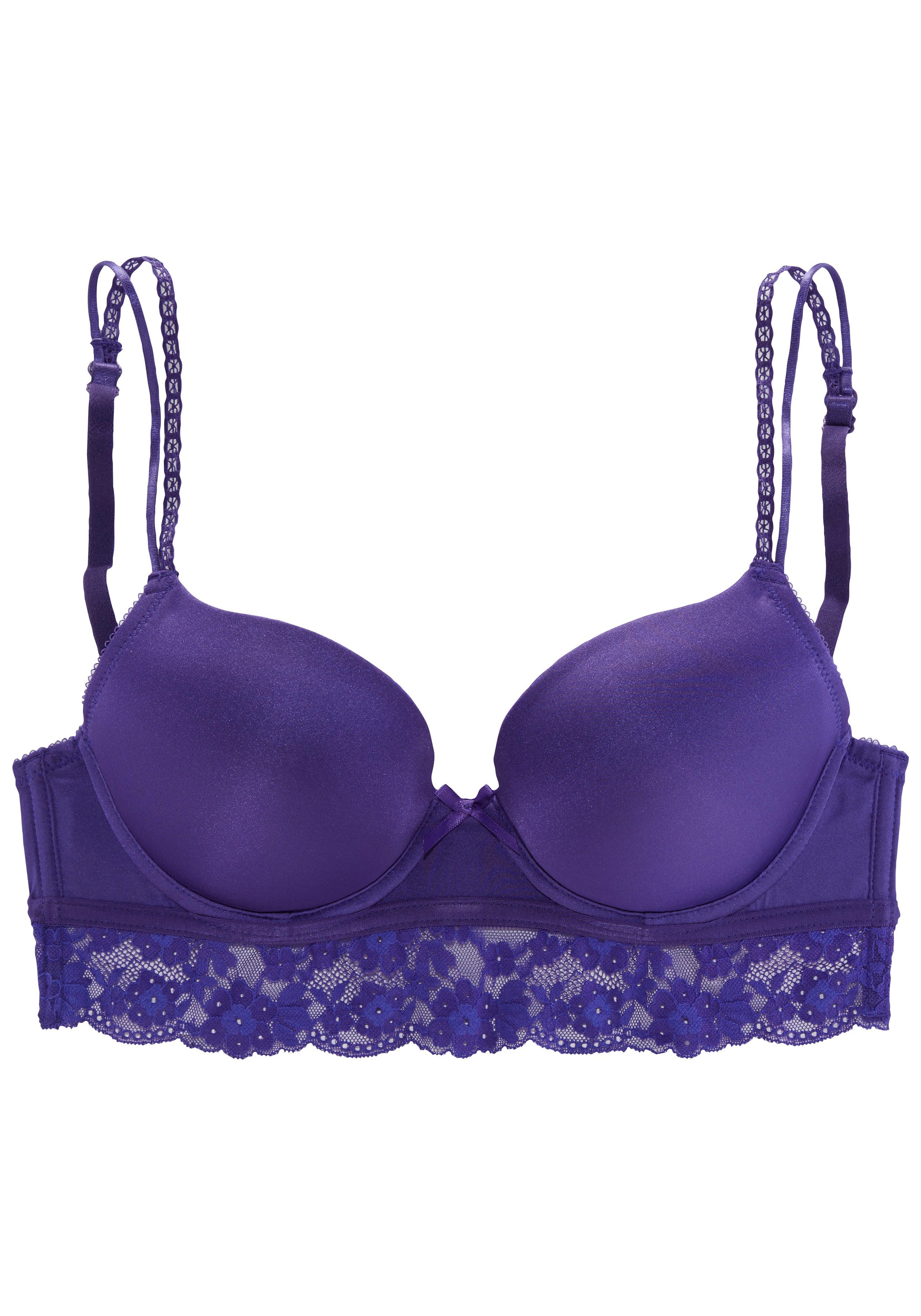 Vivance Push-up-bh met beugel en kant langs de onderborst, sexy lingerie