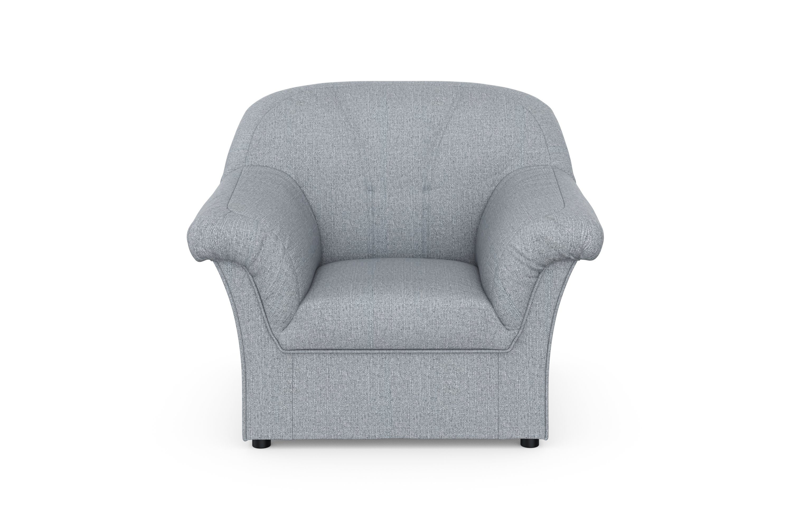 DOMO collection Fauteuil Pegnitz tijdloos, elegante armleuningen, comfortabel fauteuils zilver