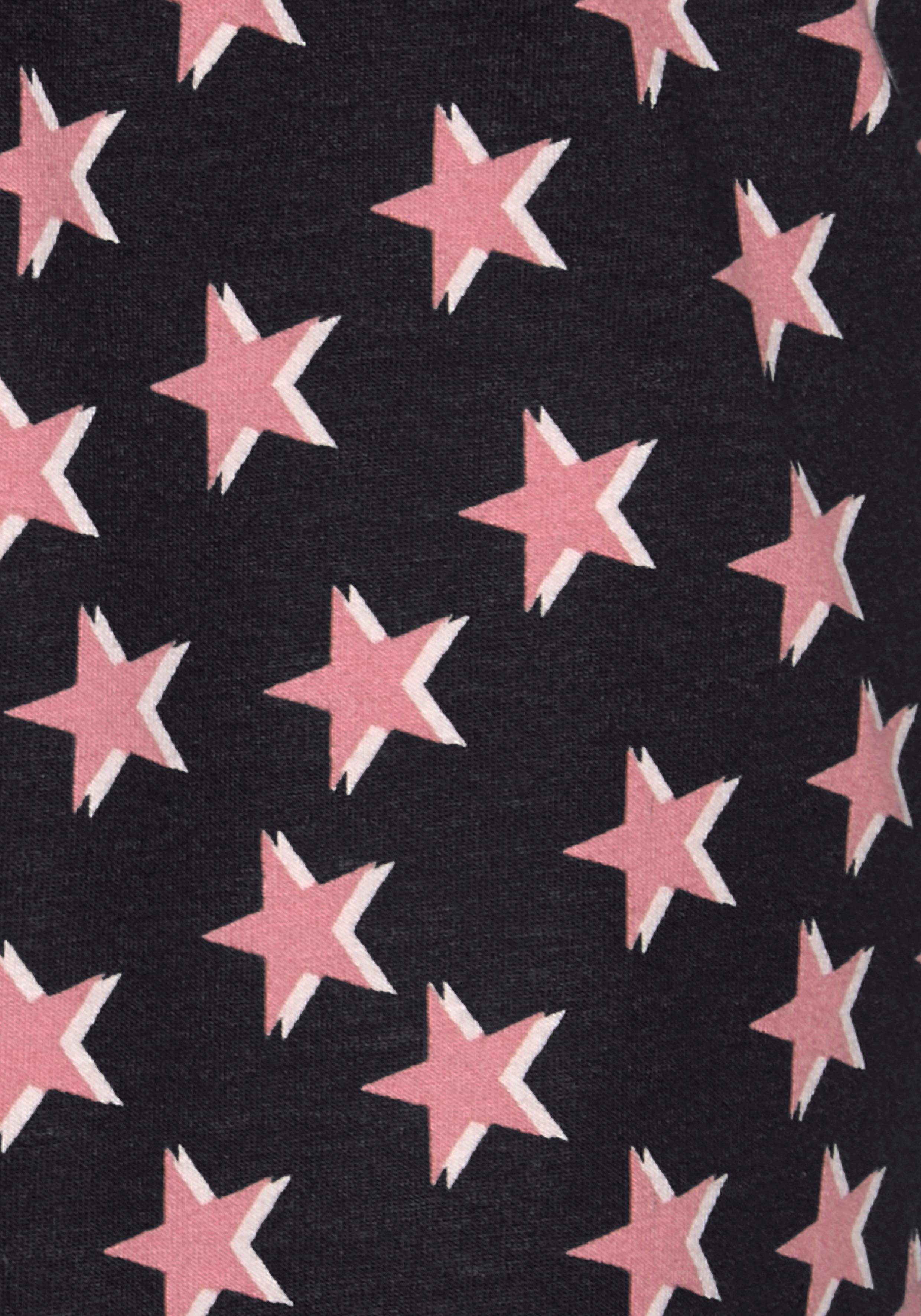 Vivance Dreams Shortama met sterrenprint (4-delig, Set van 2)