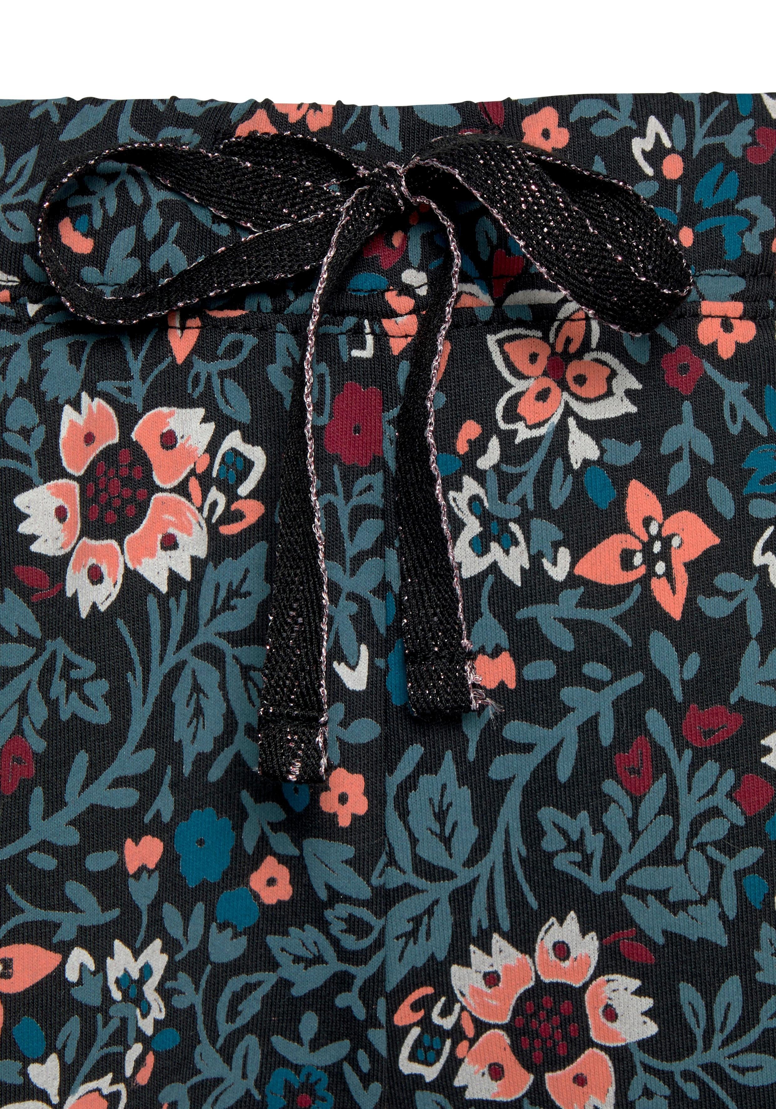 s.Oliver RED LABEL Beachwear Pyjamabroek met motief all-over en contrastkleurige koord