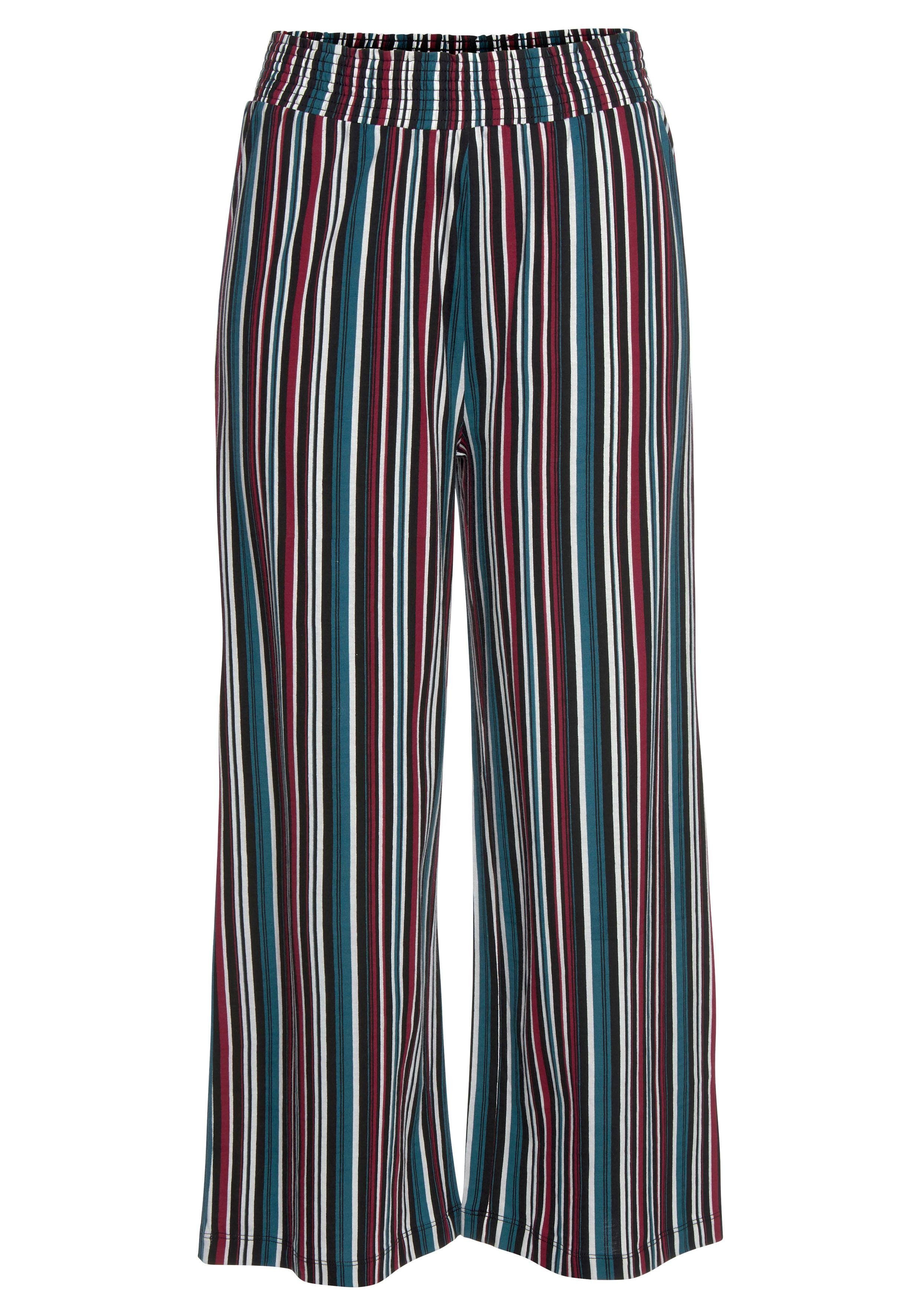 s.Oliver RED LABEL Beachwear Pyjamabroek motief all-over met elastische band