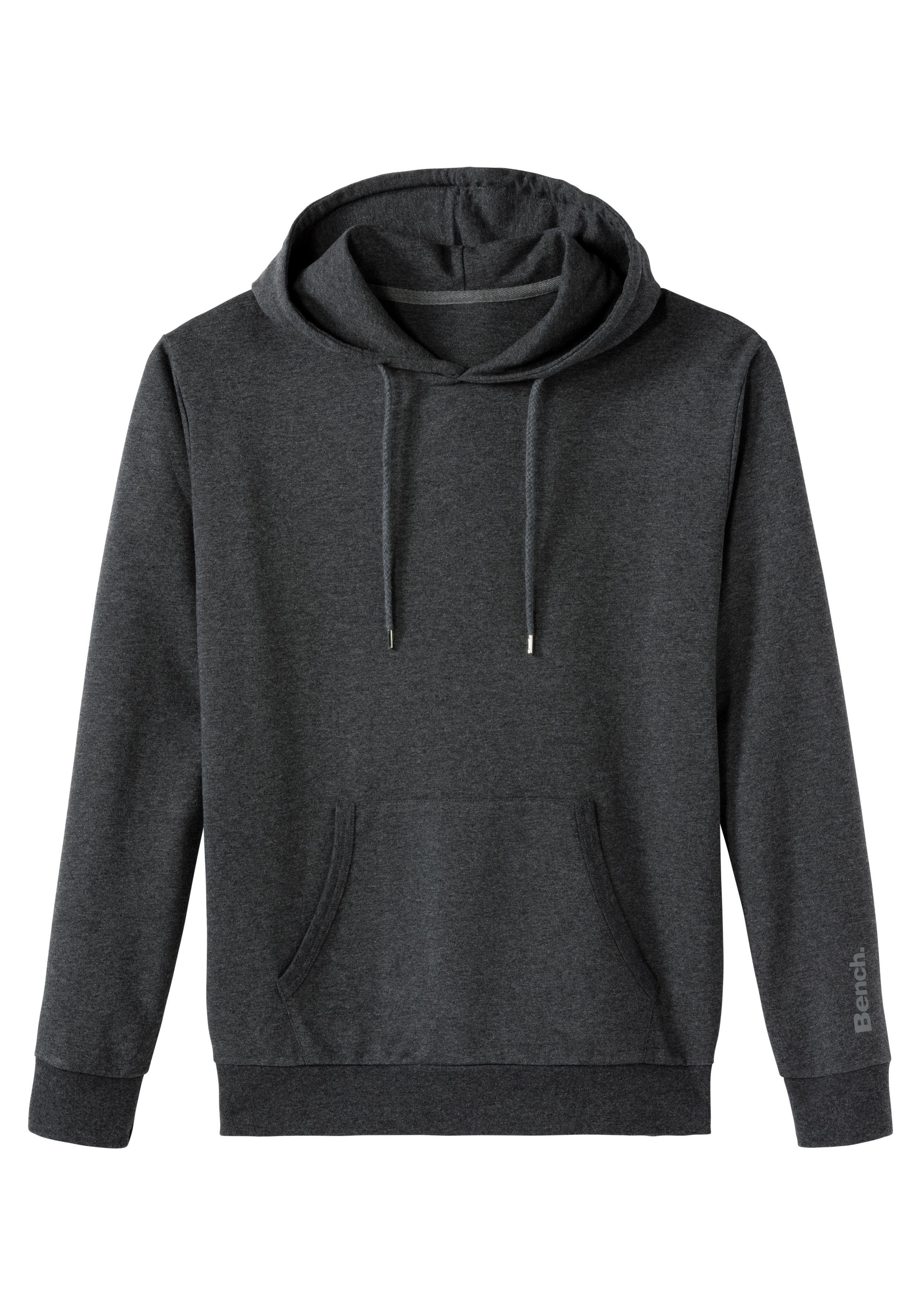 Bench. Loungewear Hoodie Langarm, sweatshirt met ronde hals en capuchon, katoenmix