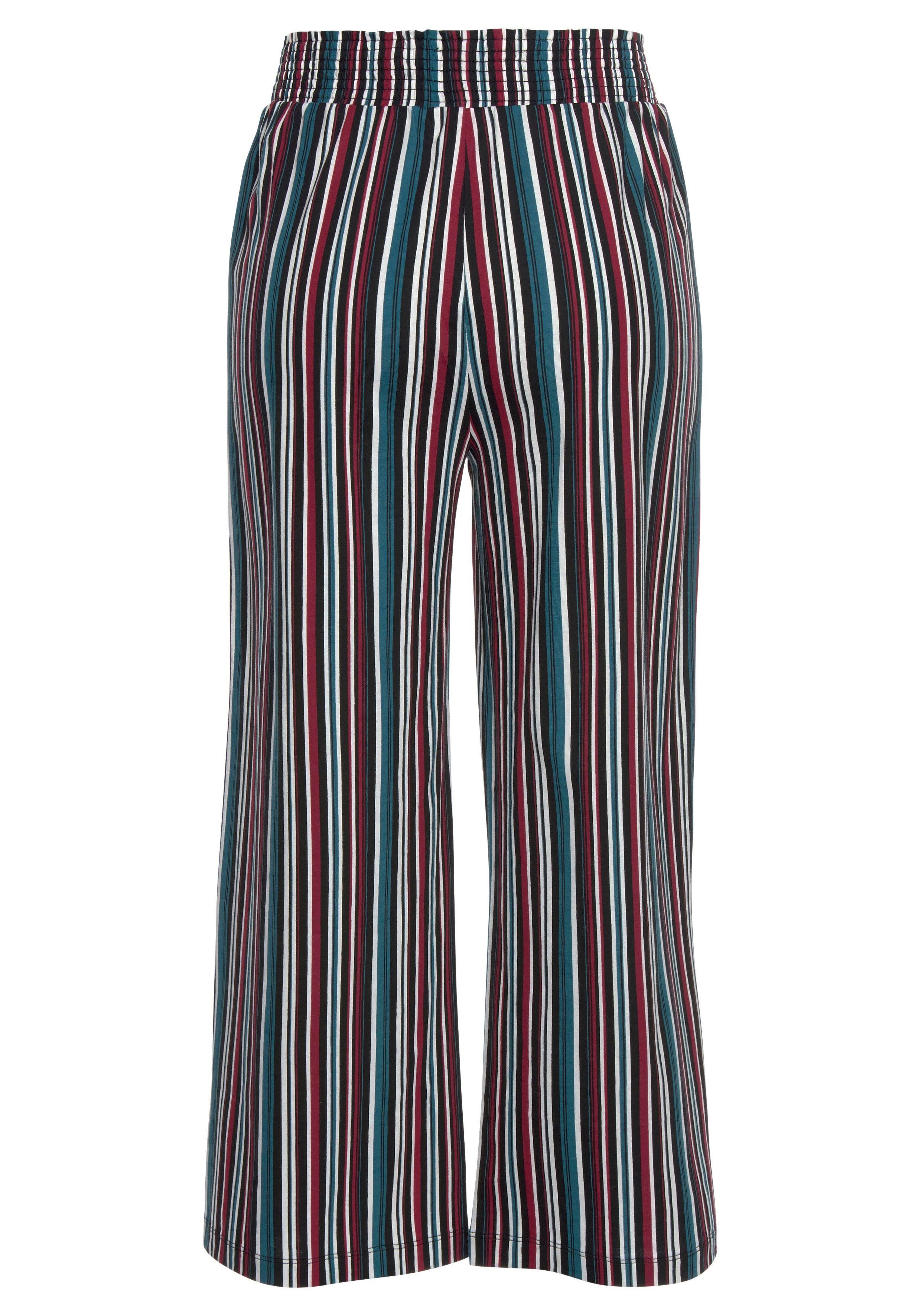 s.Oliver RED LABEL Beachwear Pyjamabroek motief all-over met elastische band