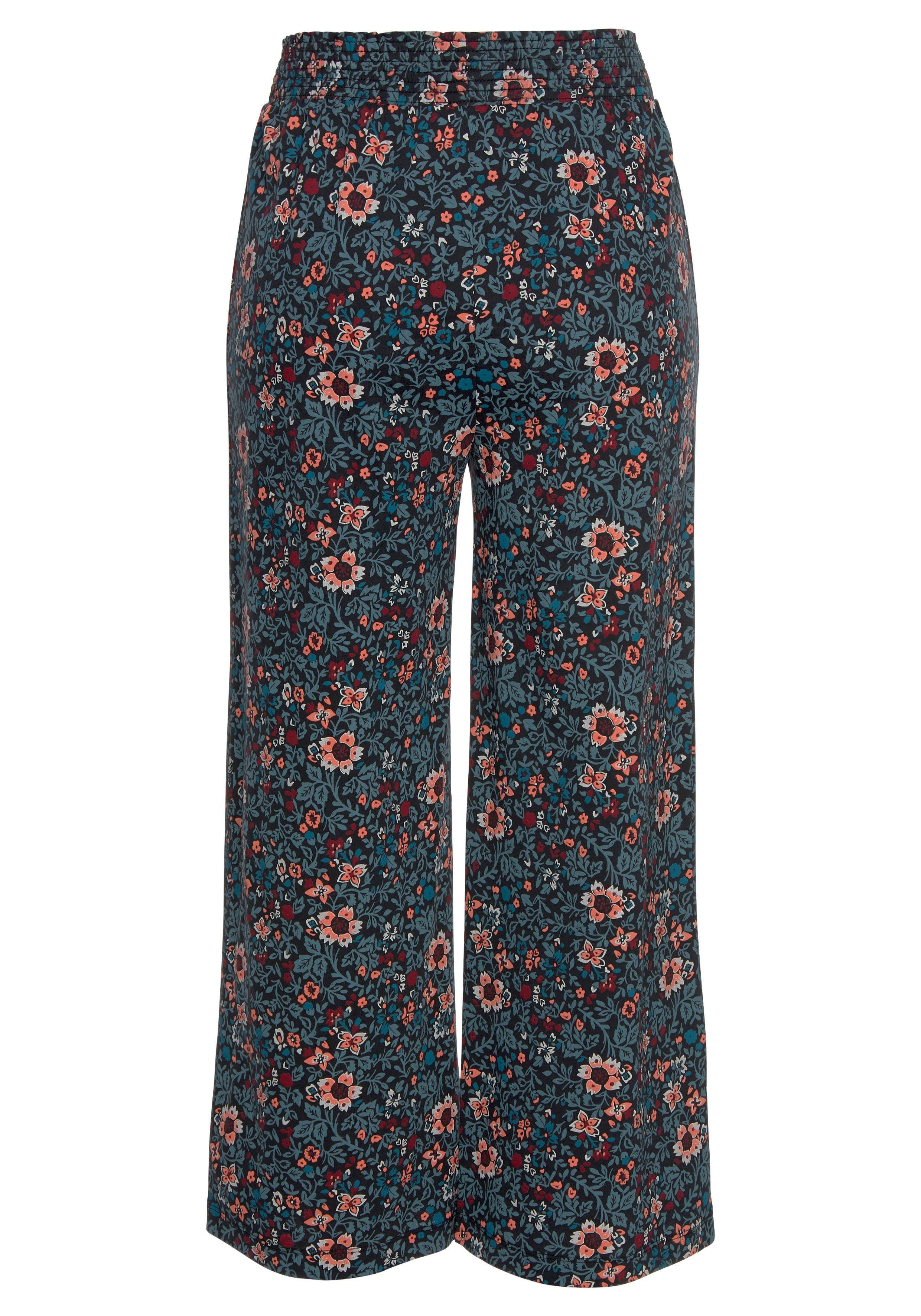 s.Oliver RED LABEL Beachwear Pyjamabroek motief all-over met elastische band