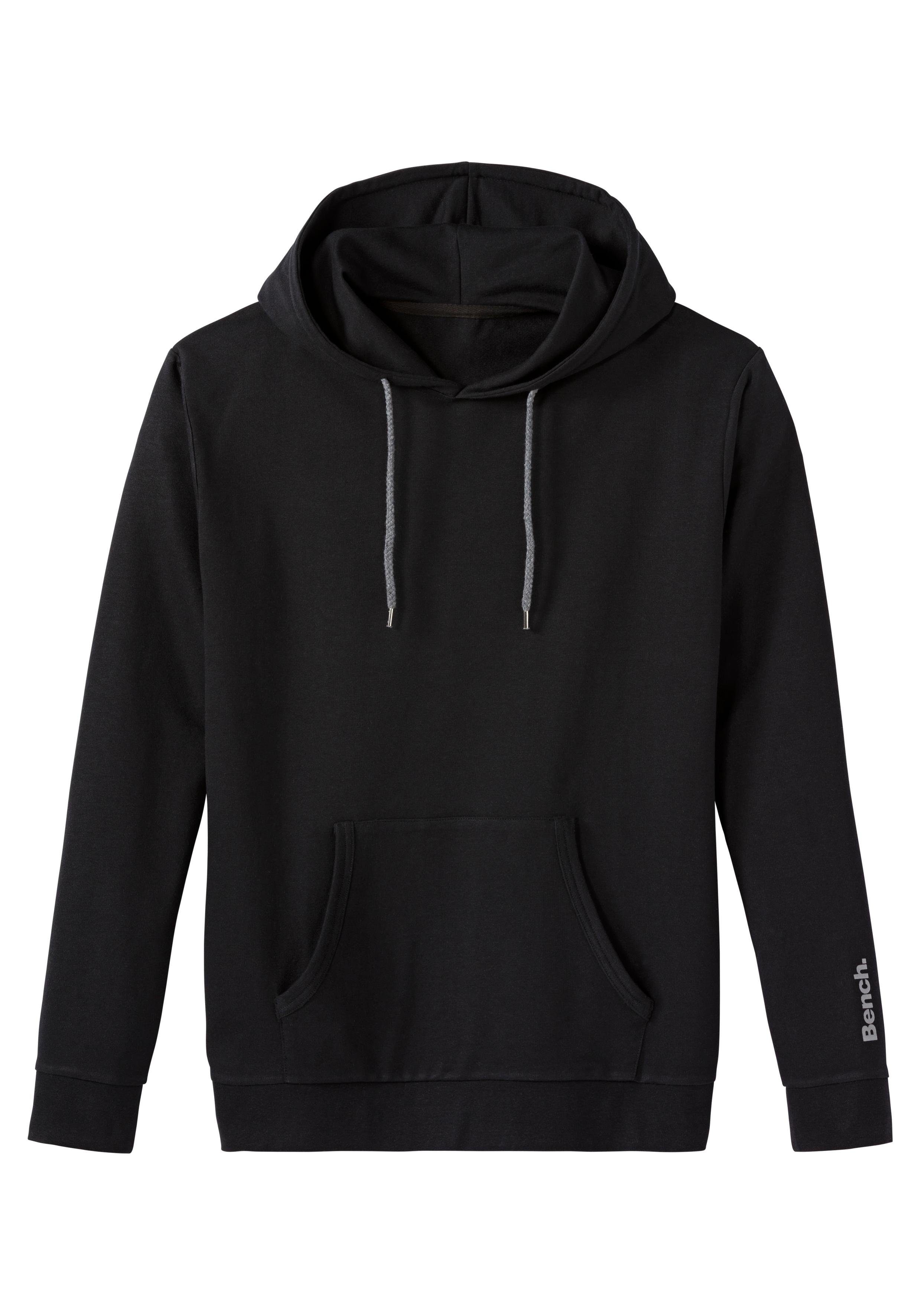 Bench. Loungewear Hoodie Langarm, sweatshirt met ronde hals en capuchon, katoenmix