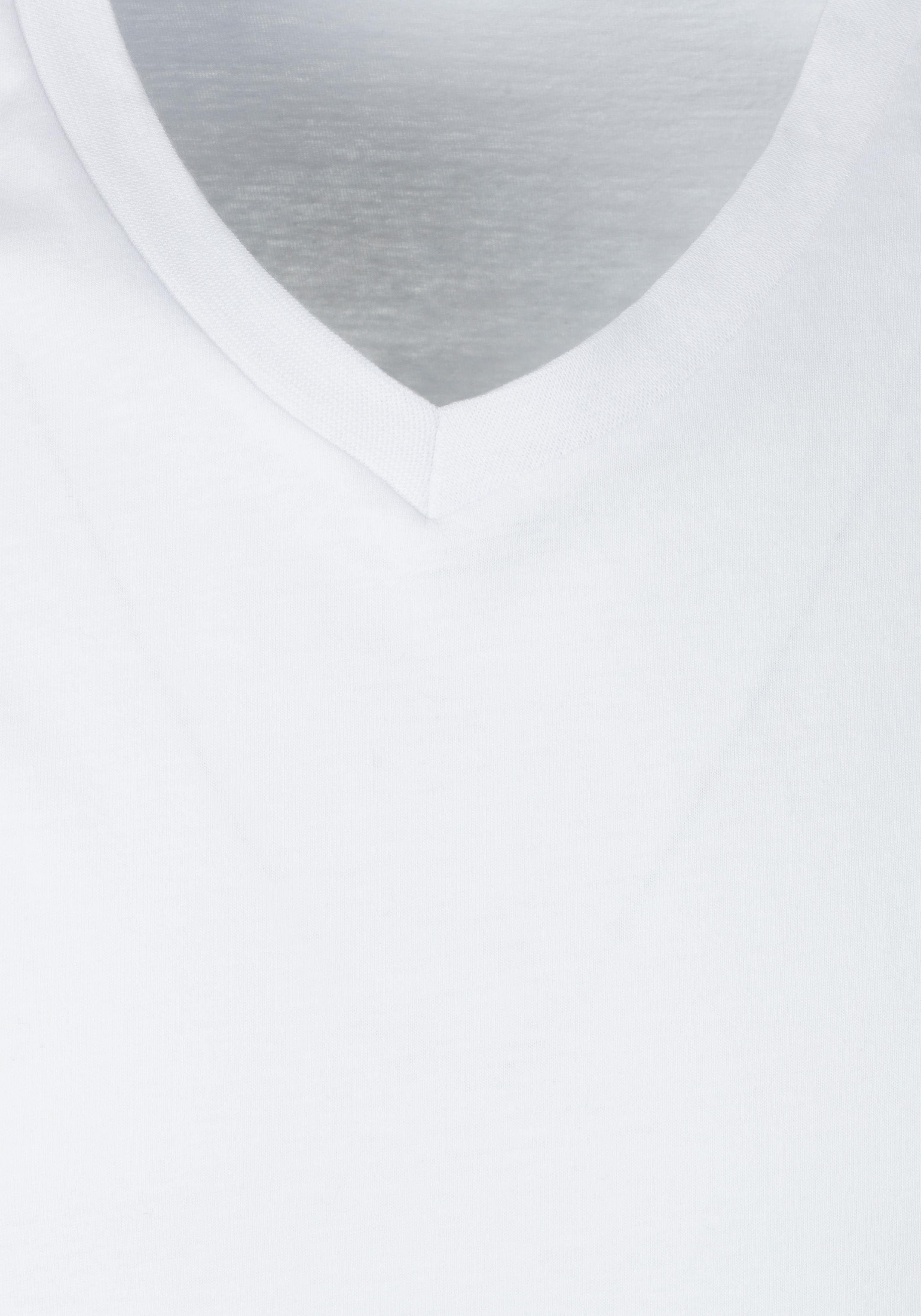 s.Oliver RED LABEL Beachwear T-shirt in uni (Set van 3)
