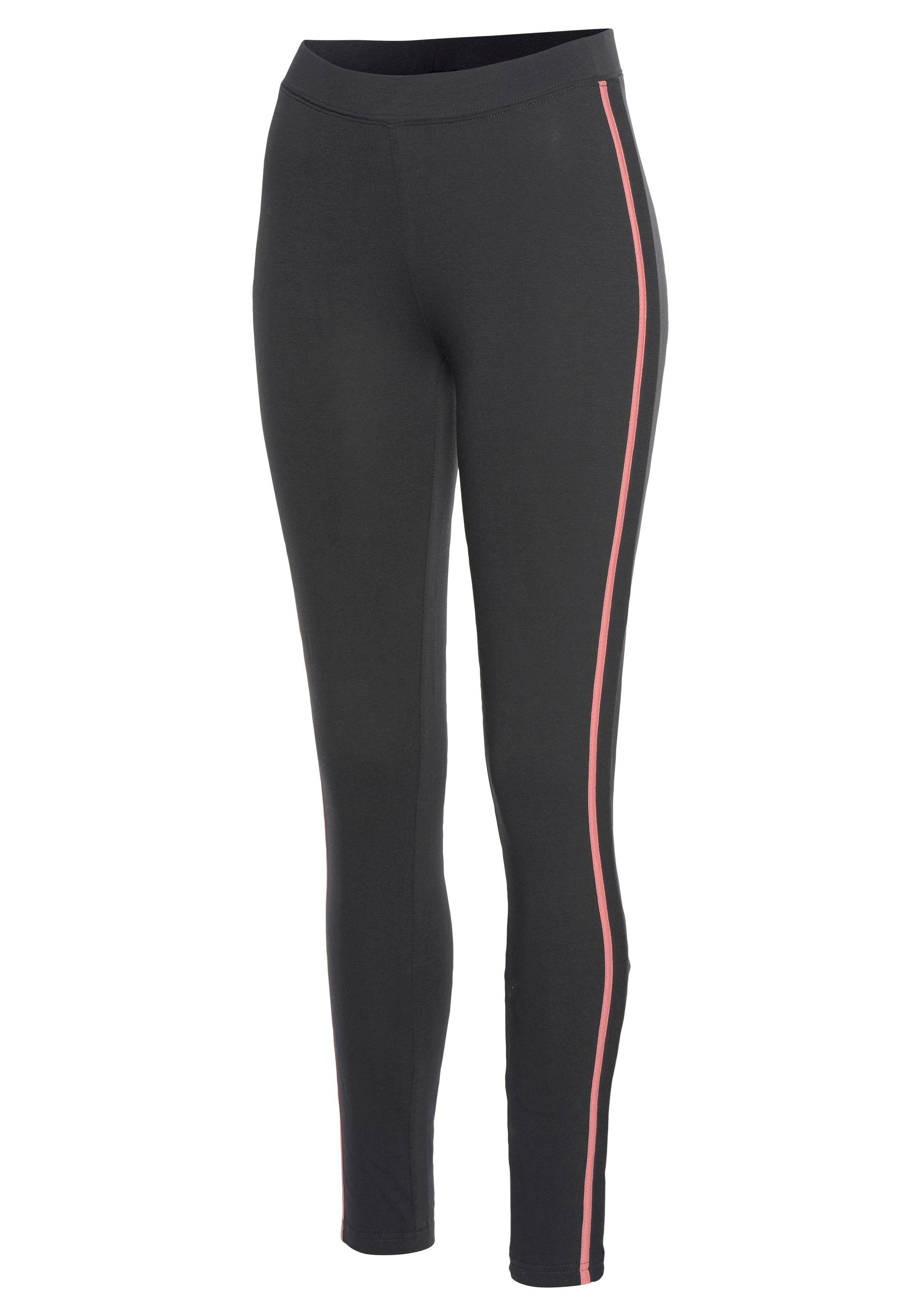 H.I.S Legging Streepinzetten opzij in contrastkleur