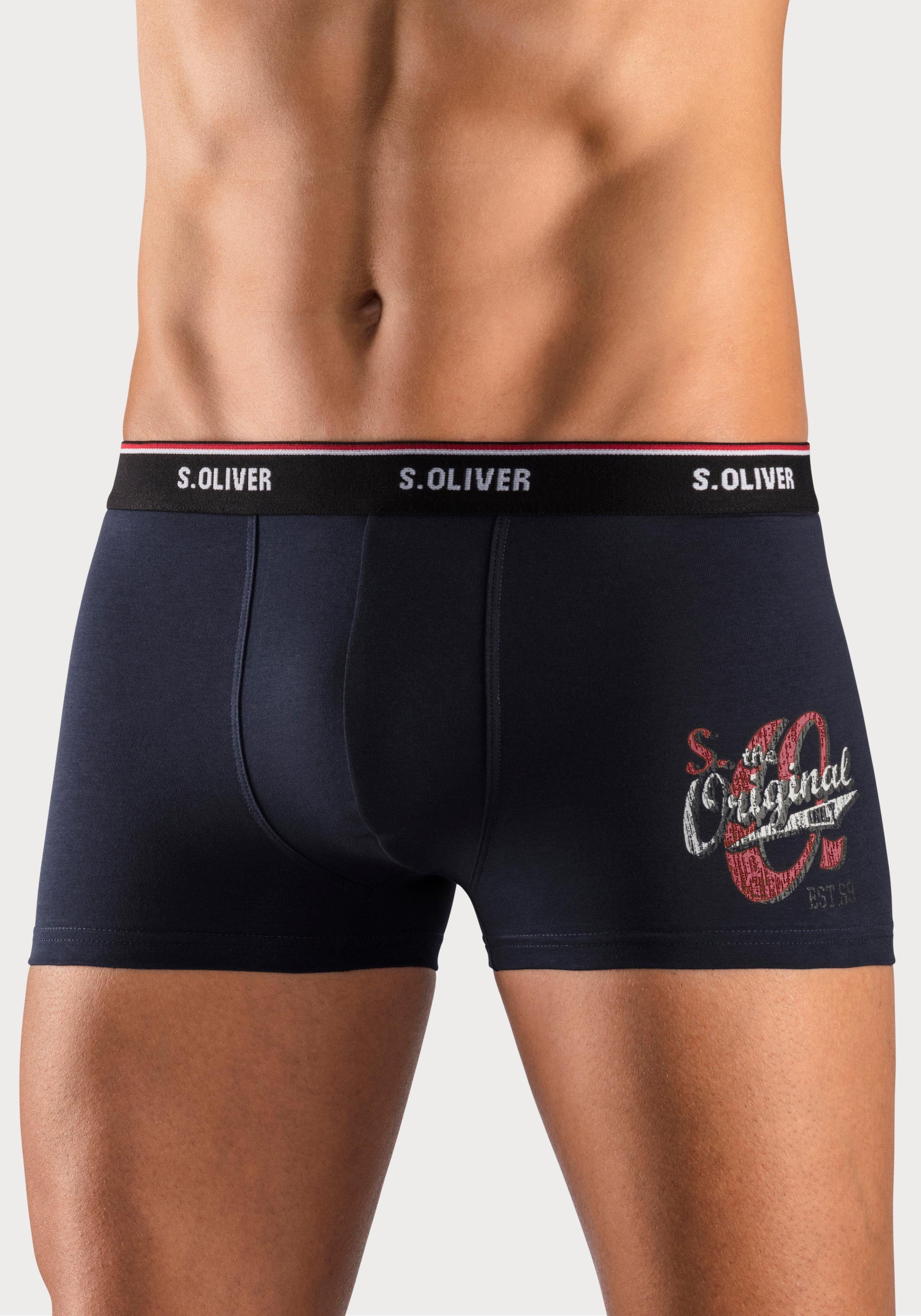 s.Oliver RED LABEL Beachwear Boxershort voor heren (set, 3 stuks)