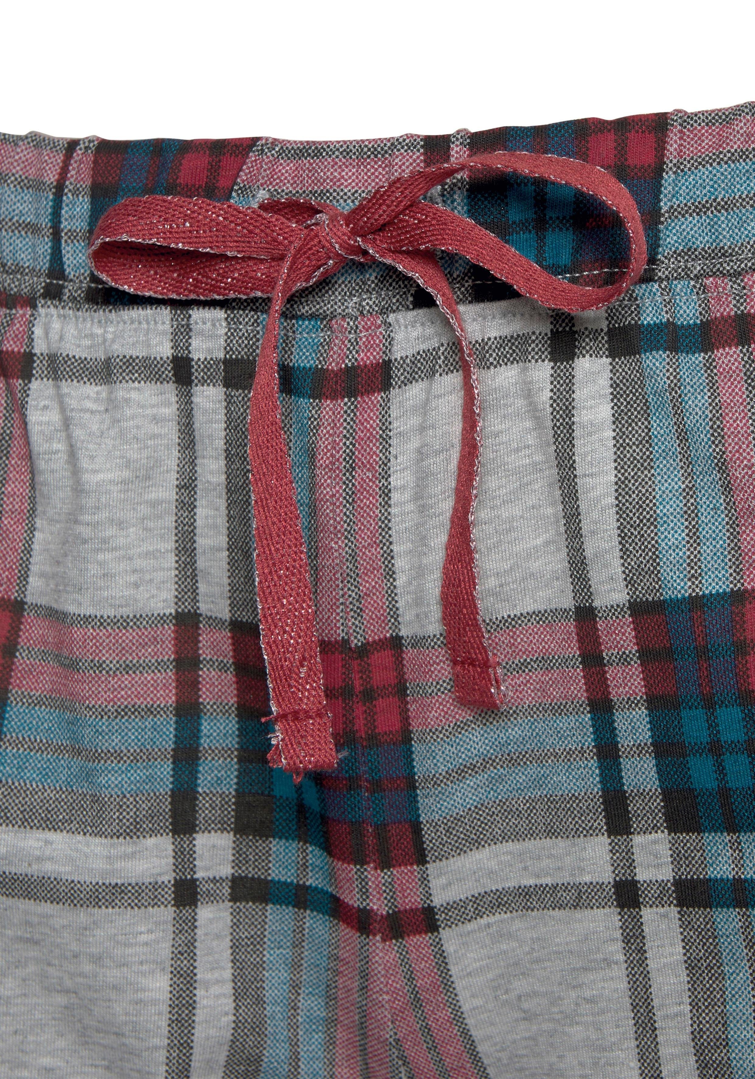 s.Oliver RED LABEL Beachwear Pyjamashort motief all-over met rimpelrandjes