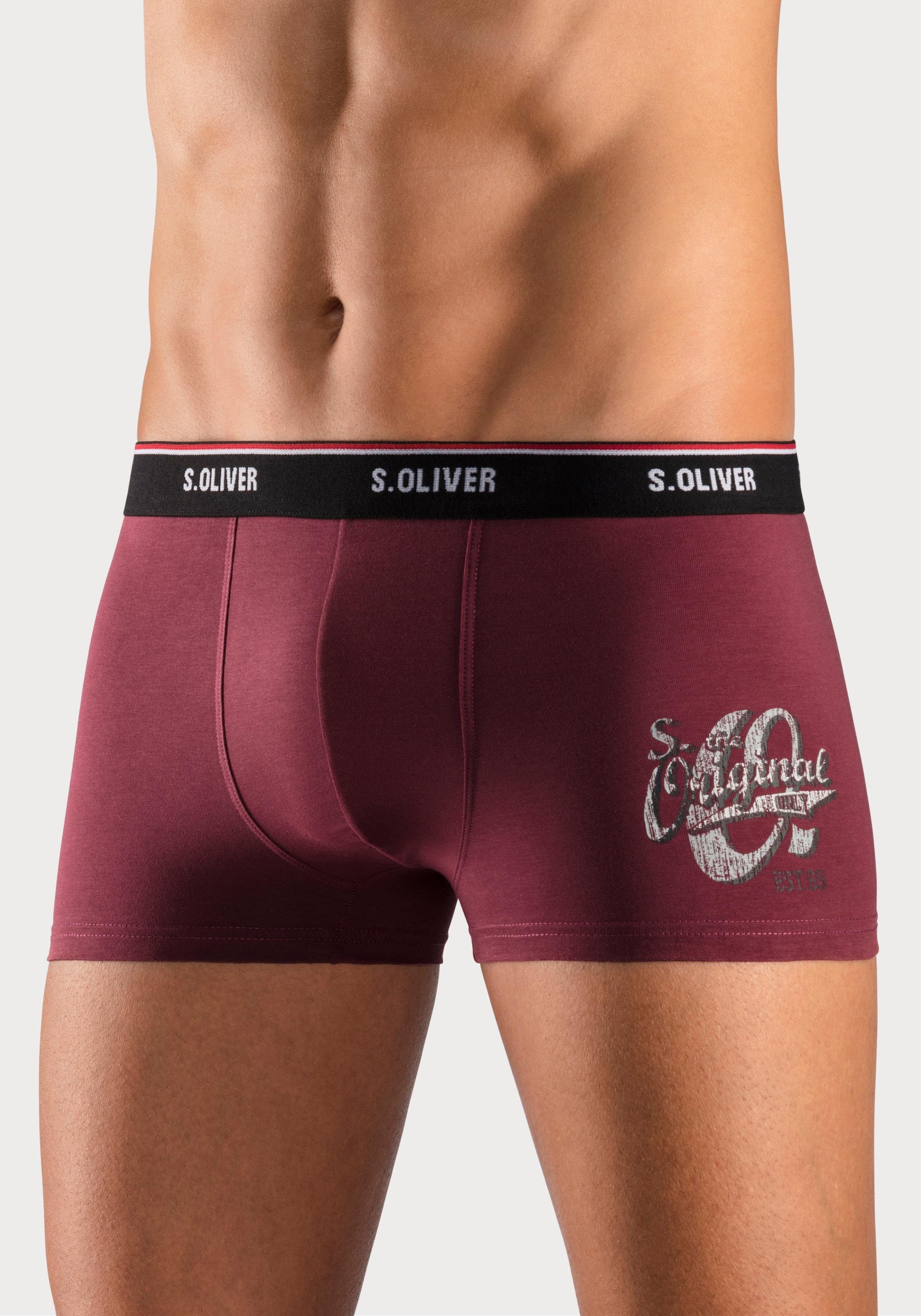s.Oliver RED LABEL Beachwear Boxershort voor heren (set, 3 stuks)