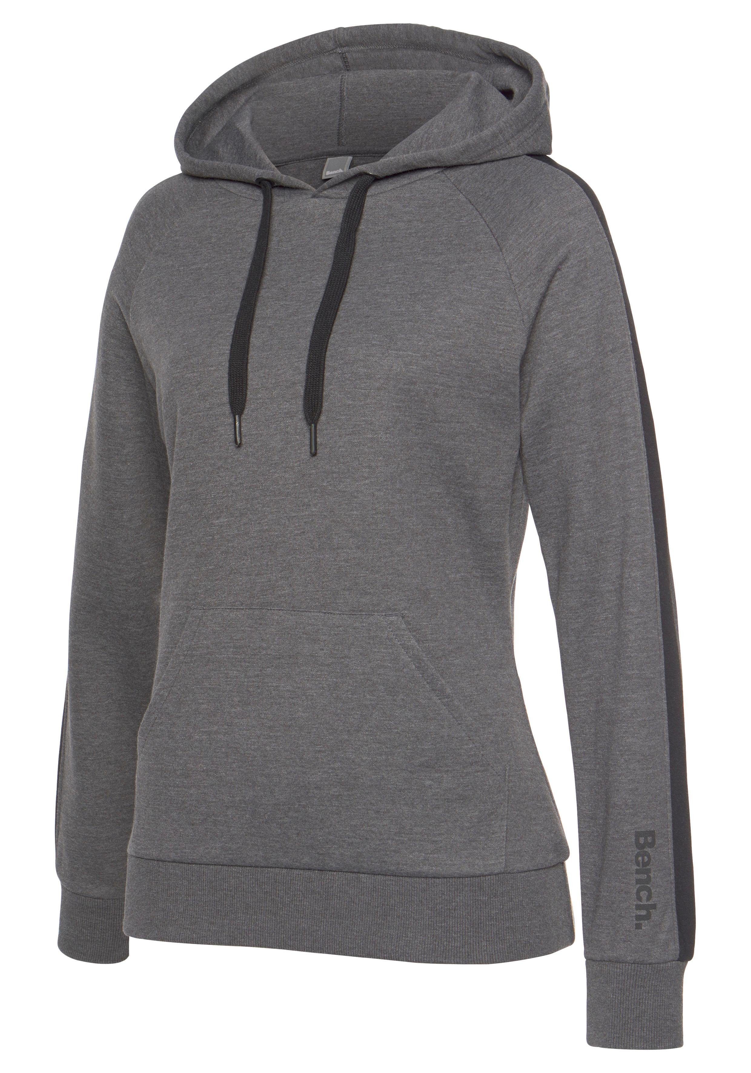 Bench. Loungewear Hoodie met zijstrepen en kangoeroe zak, loungewear