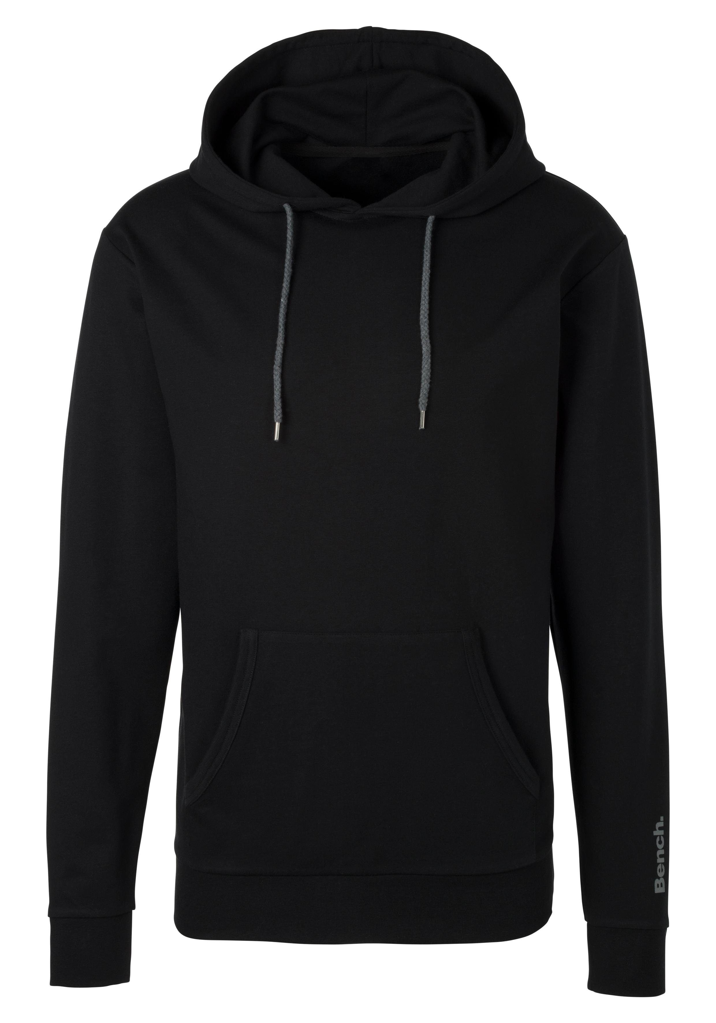 Bench. Loungewear Hoodie Langarm, sweatshirt met ronde hals en capuchon, katoenmix