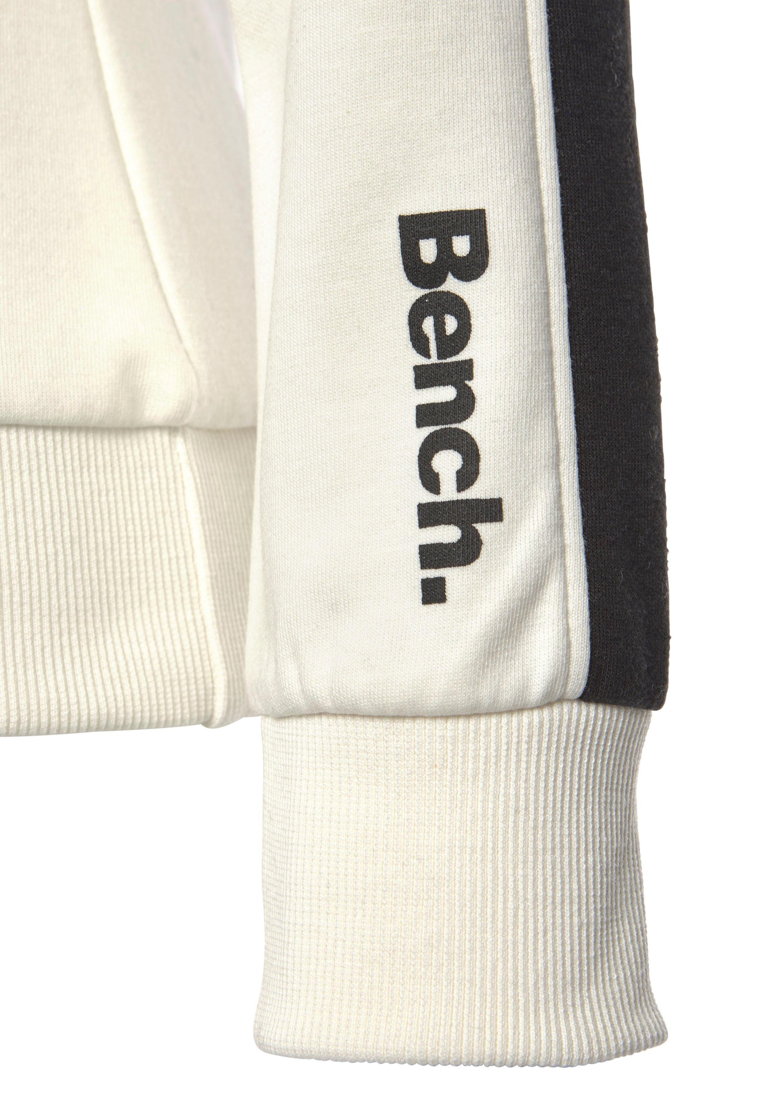 Bench. Loungewear Hoodie met zijstrepen en kangoeroezak, loungepak, hoodie