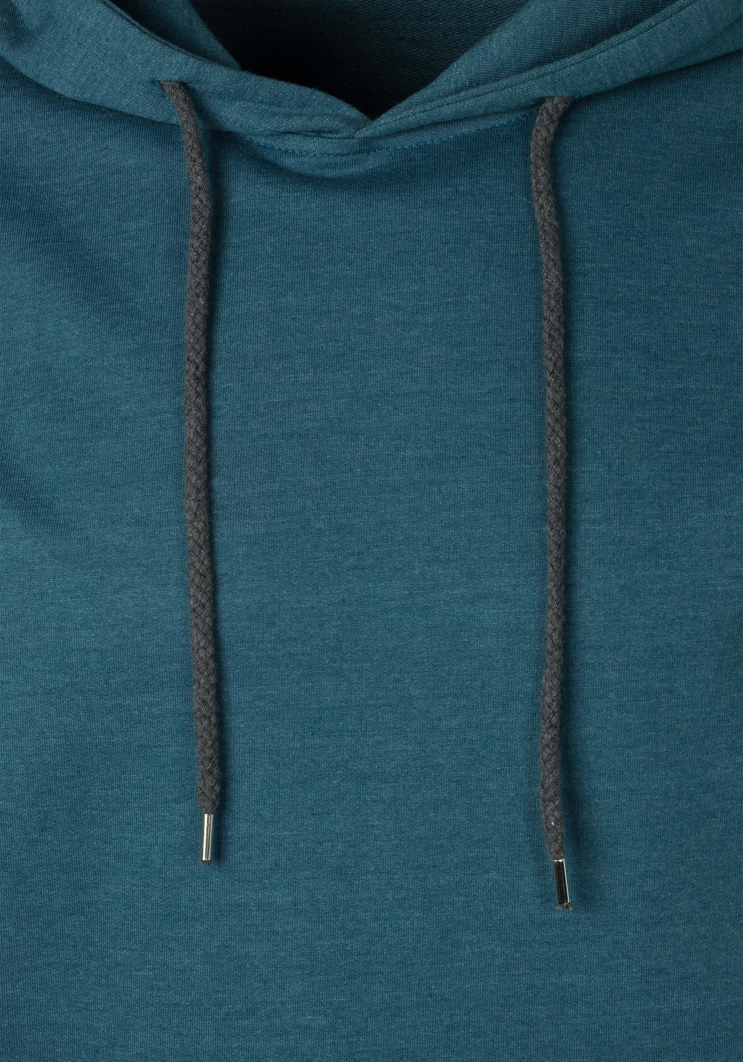 Bench. Loungewear Hoodie Langarm, sweatshirt met ronde hals en capuchon, katoenmix