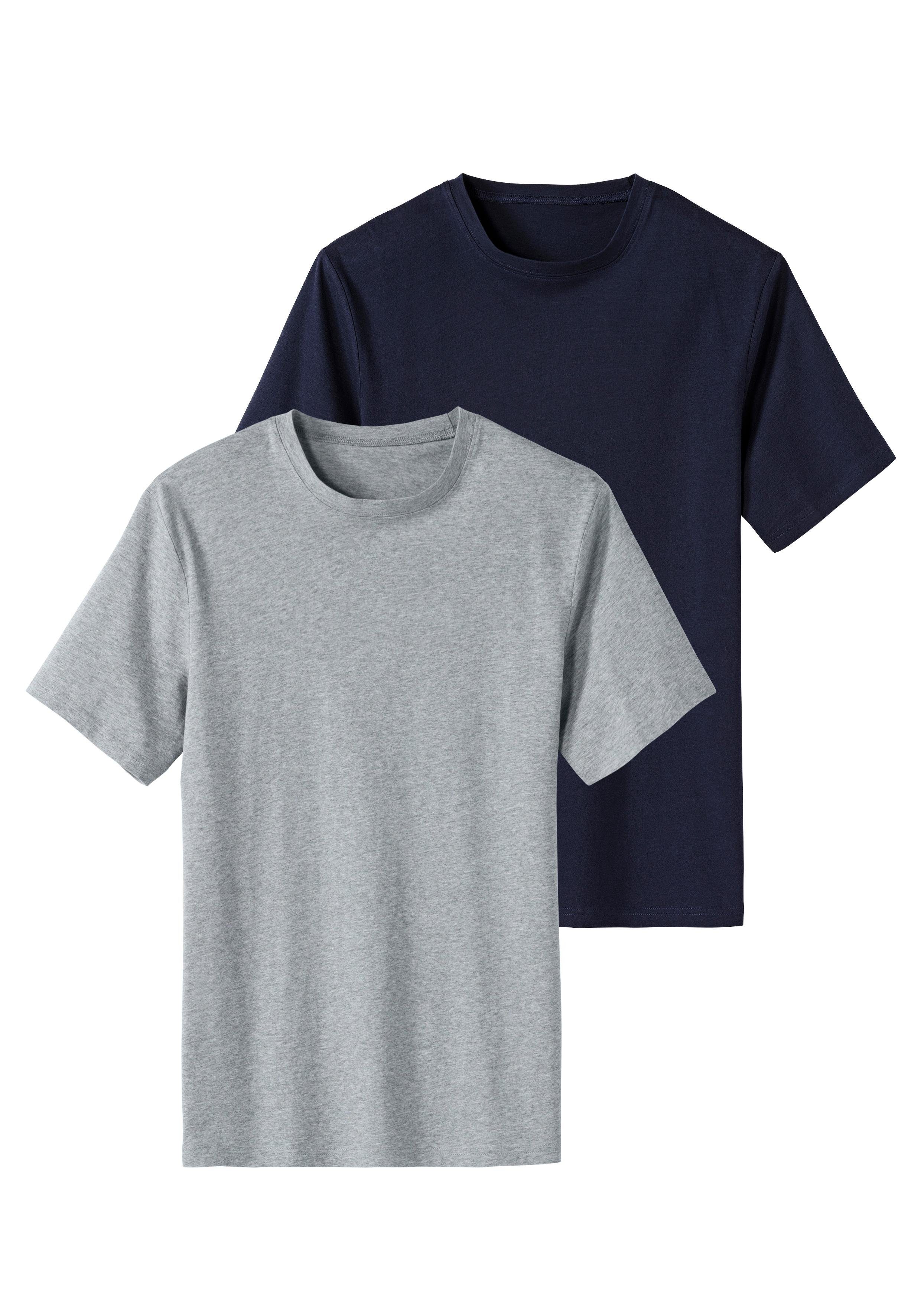 Bench. Loungewear T-shirt Basic in uni (Set van 2)