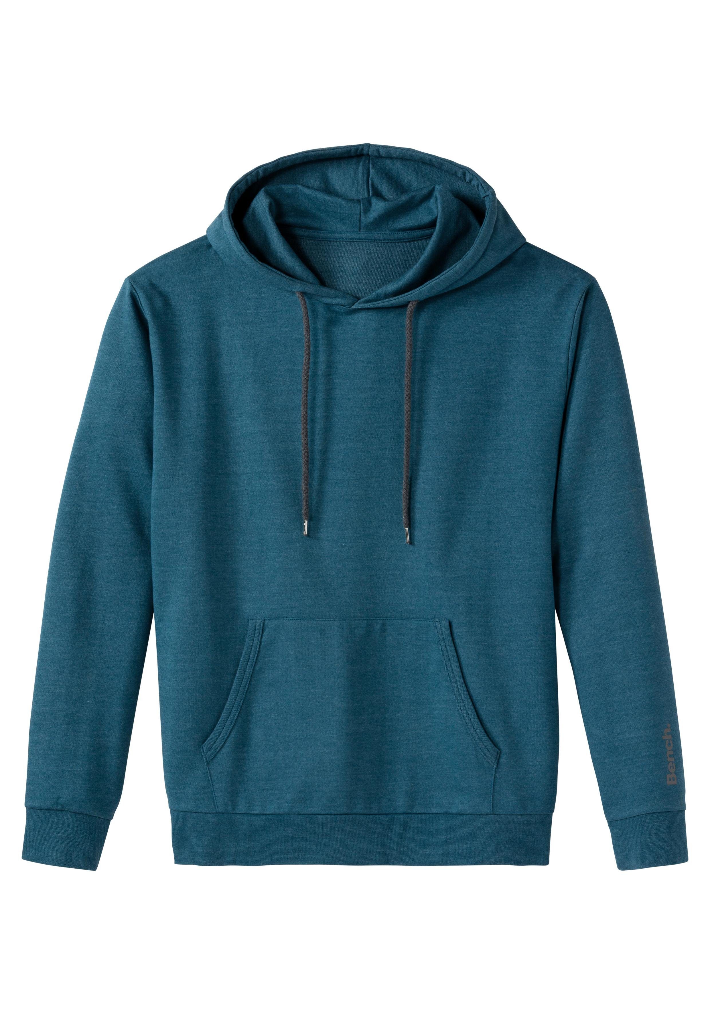 Bench. Loungewear Hoodie Langarm, sweatshirt met ronde hals en capuchon, katoenmix