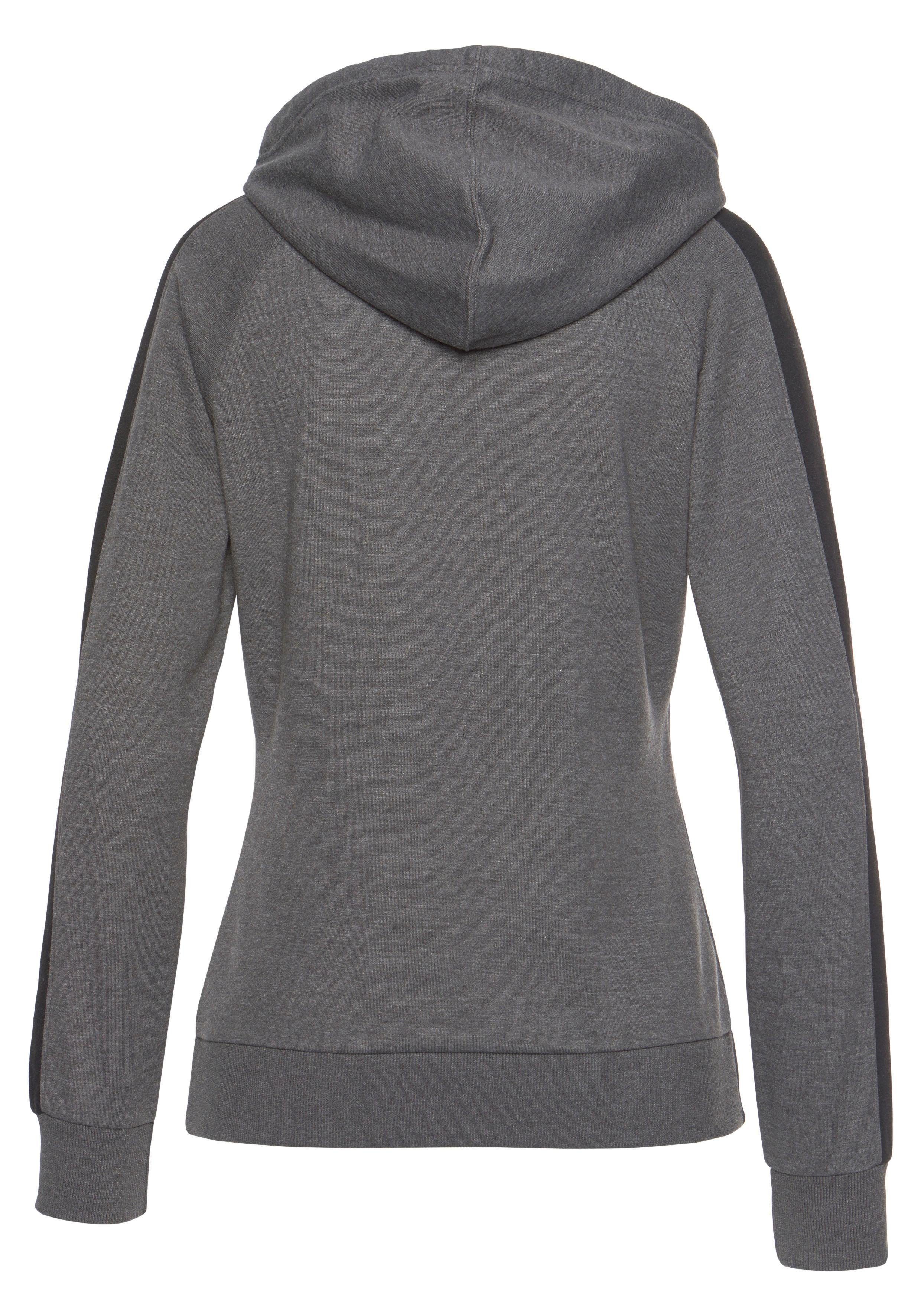 Bench. Loungewear Hoodie met zijstrepen en kangoeroe zak, loungewear