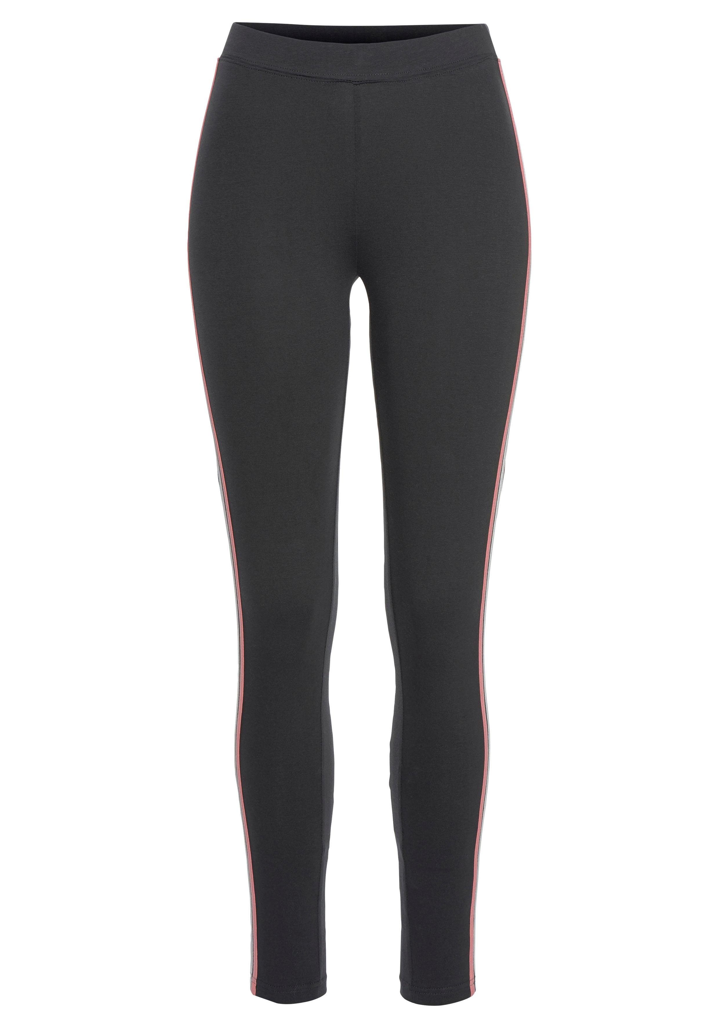 H.I.S Legging Streepinzetten opzij in contrastkleur