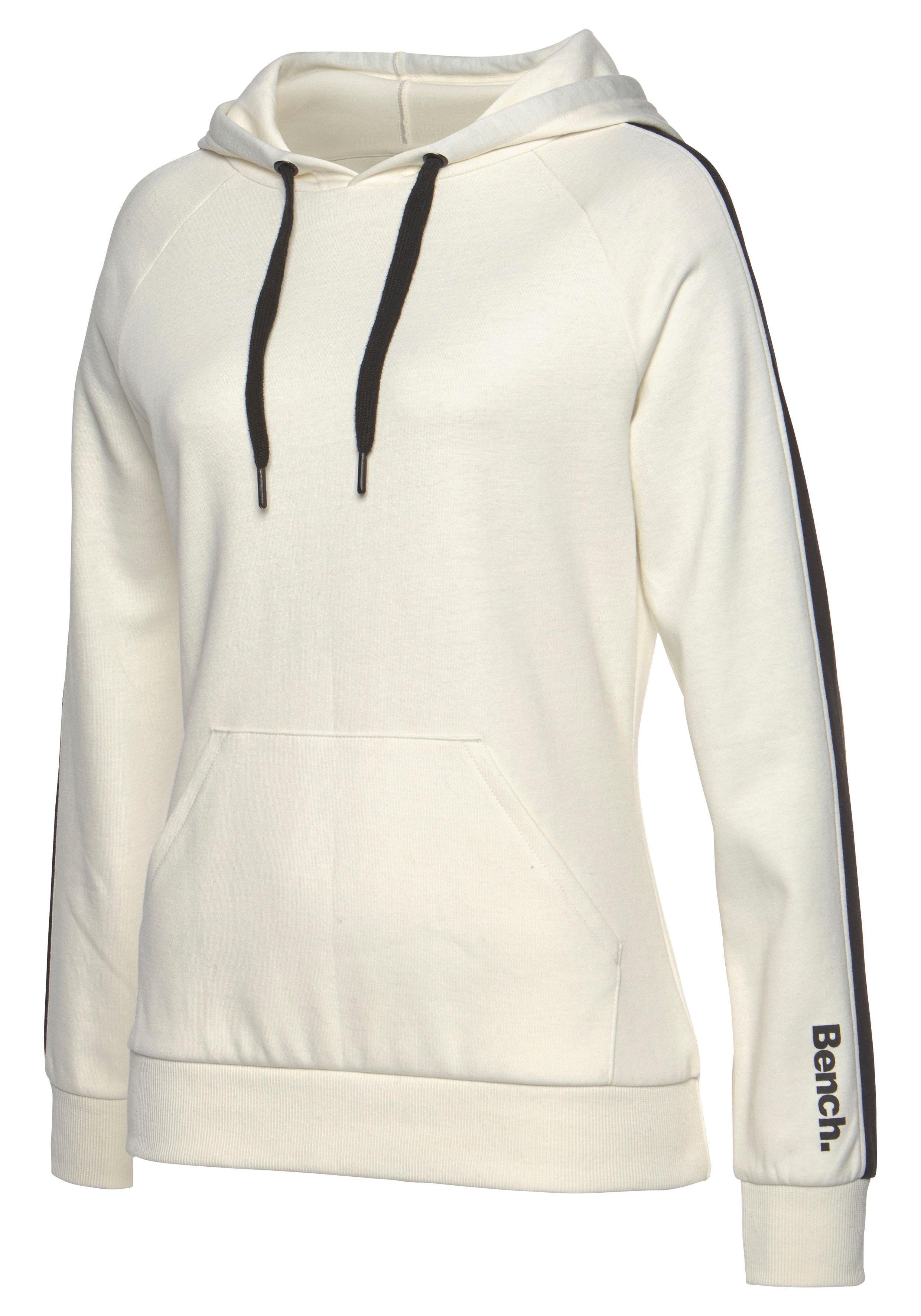 Bench. Loungewear Hoodie met zijstrepen en kangoeroezak, loungepak, hoodie