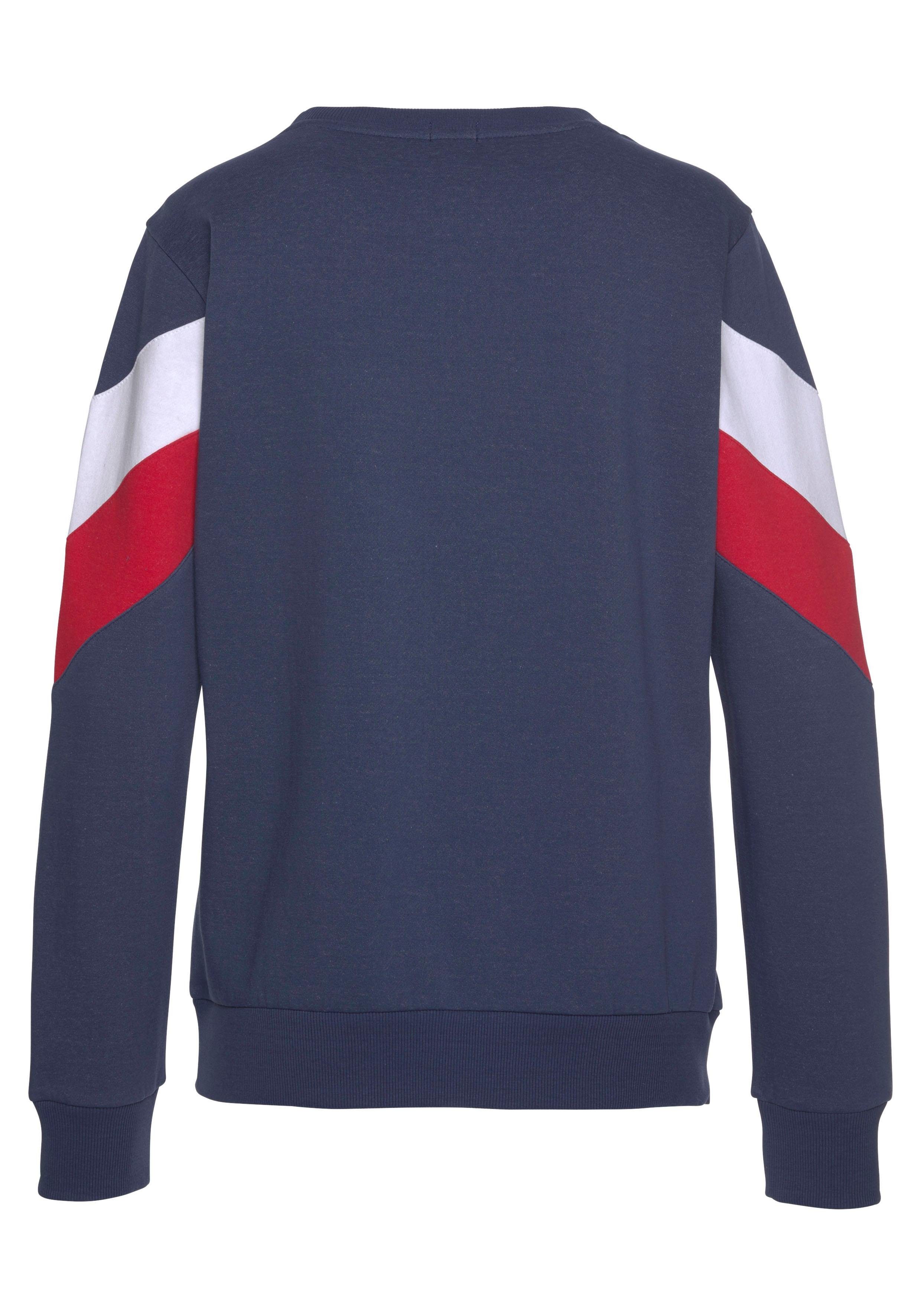 H.I.S Sweatshirt met contraststrepen aan de voorkant en mouwen, loungepak