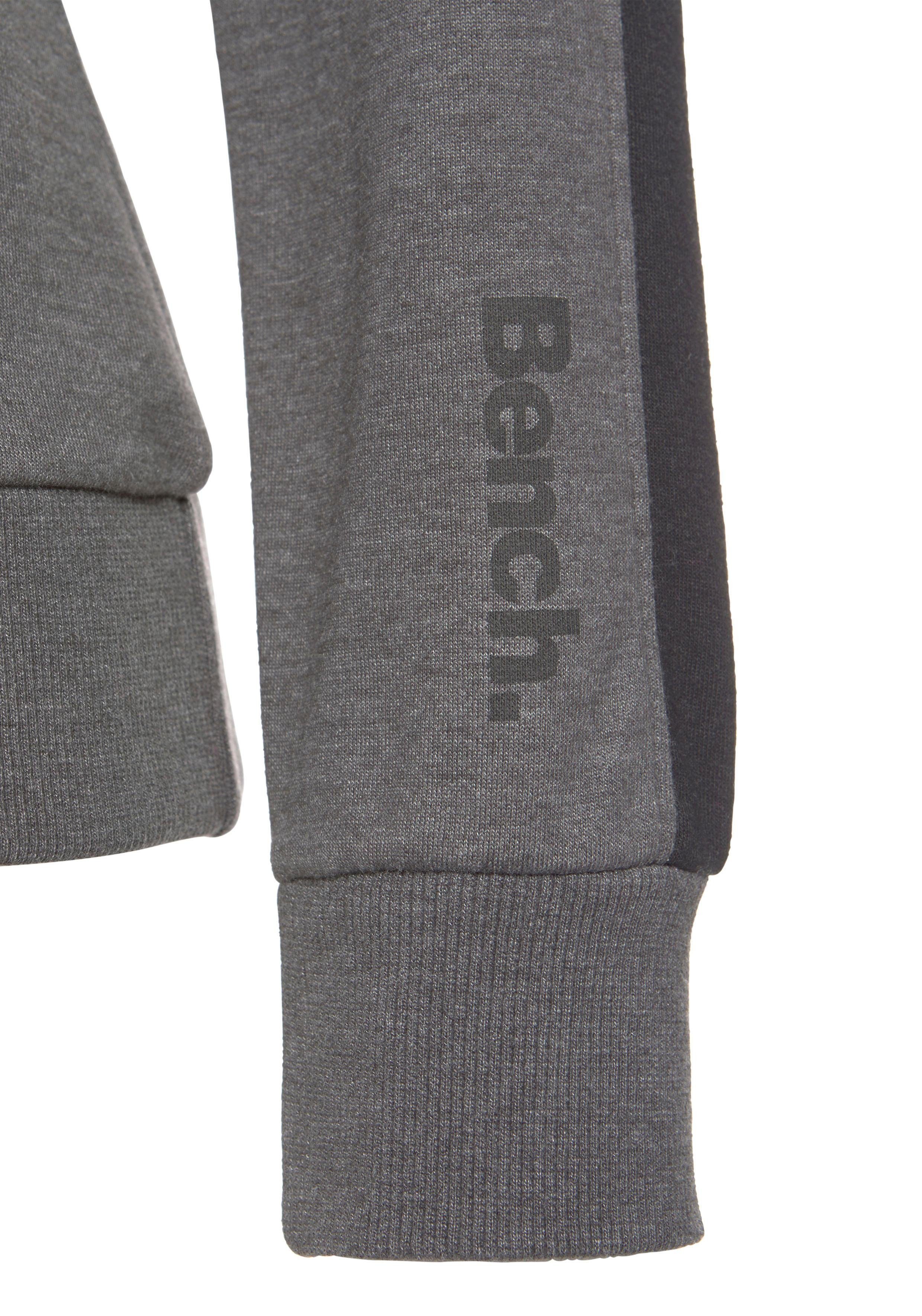 Bench. Loungewear Hoodie met zijstrepen en kangoeroe zak, loungewear