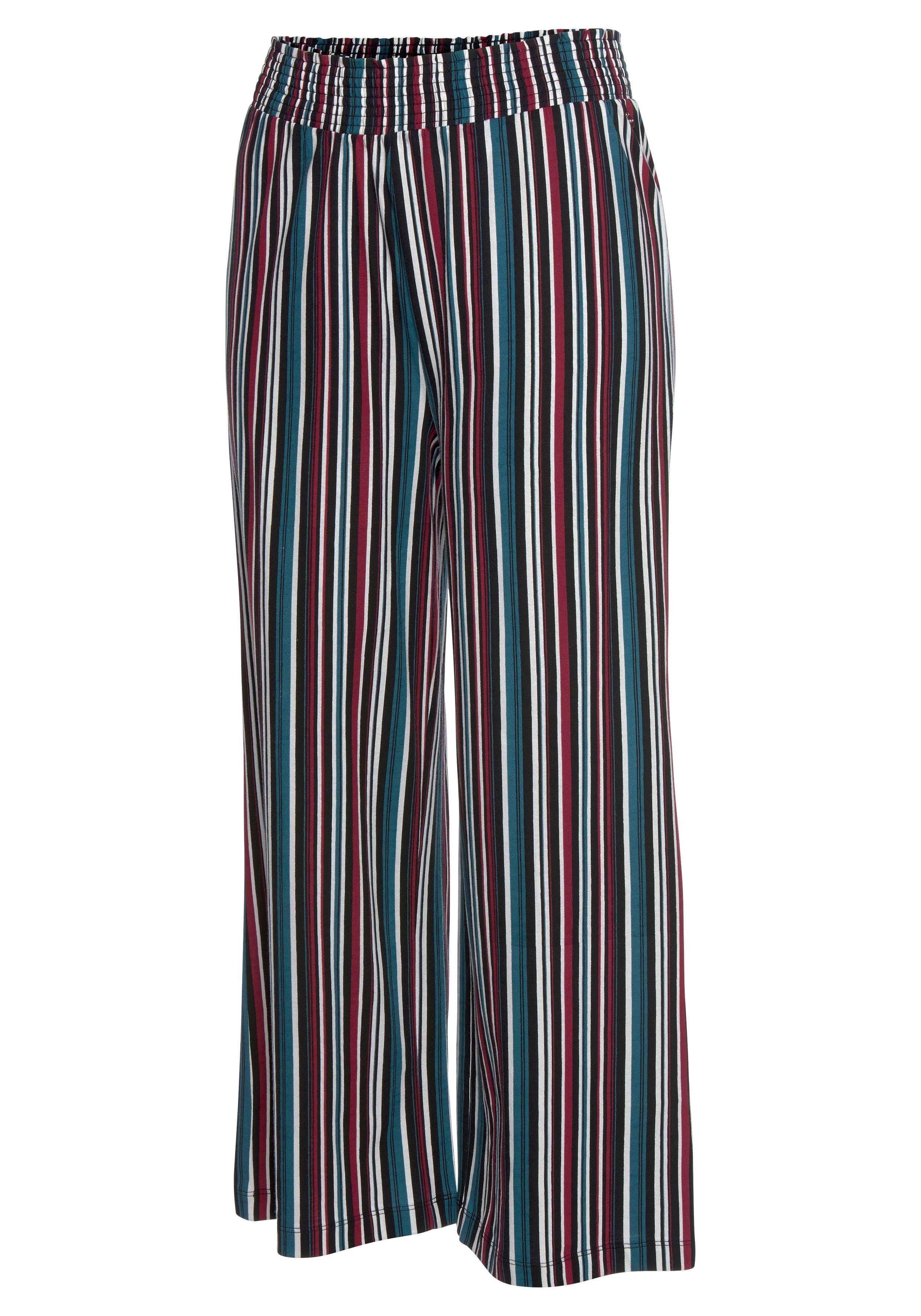 s.Oliver RED LABEL Beachwear Pyjamabroek motief all-over met elastische band