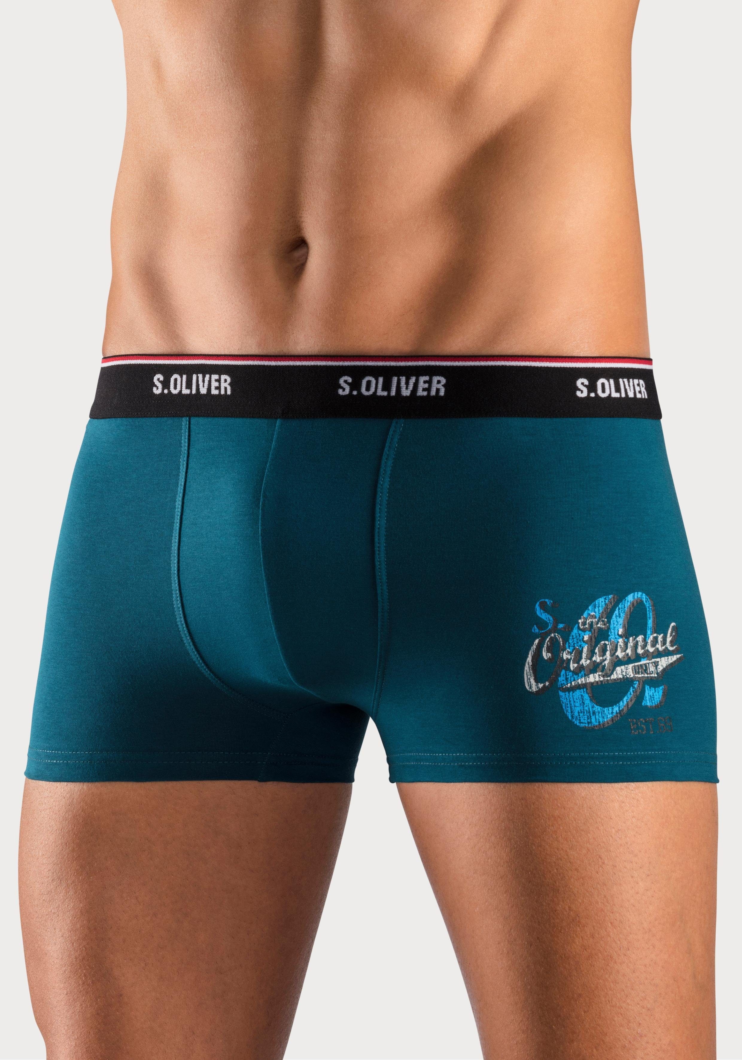 s.Oliver RED LABEL Beachwear Boxershort voor heren (set, 3 stuks)