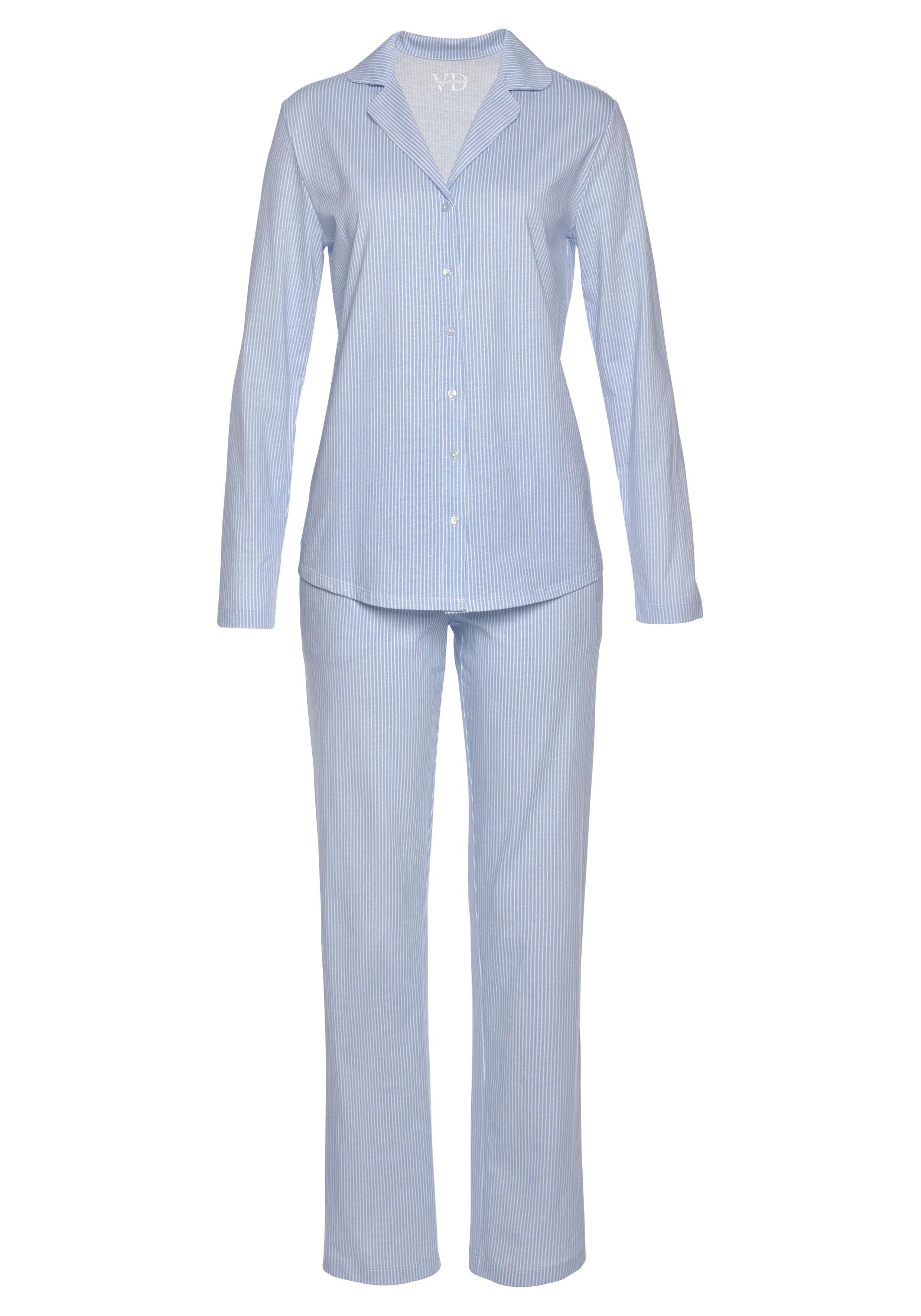 Vivance Dreams Pyjama met een fijn patroon (2-delig, 1 stuk)