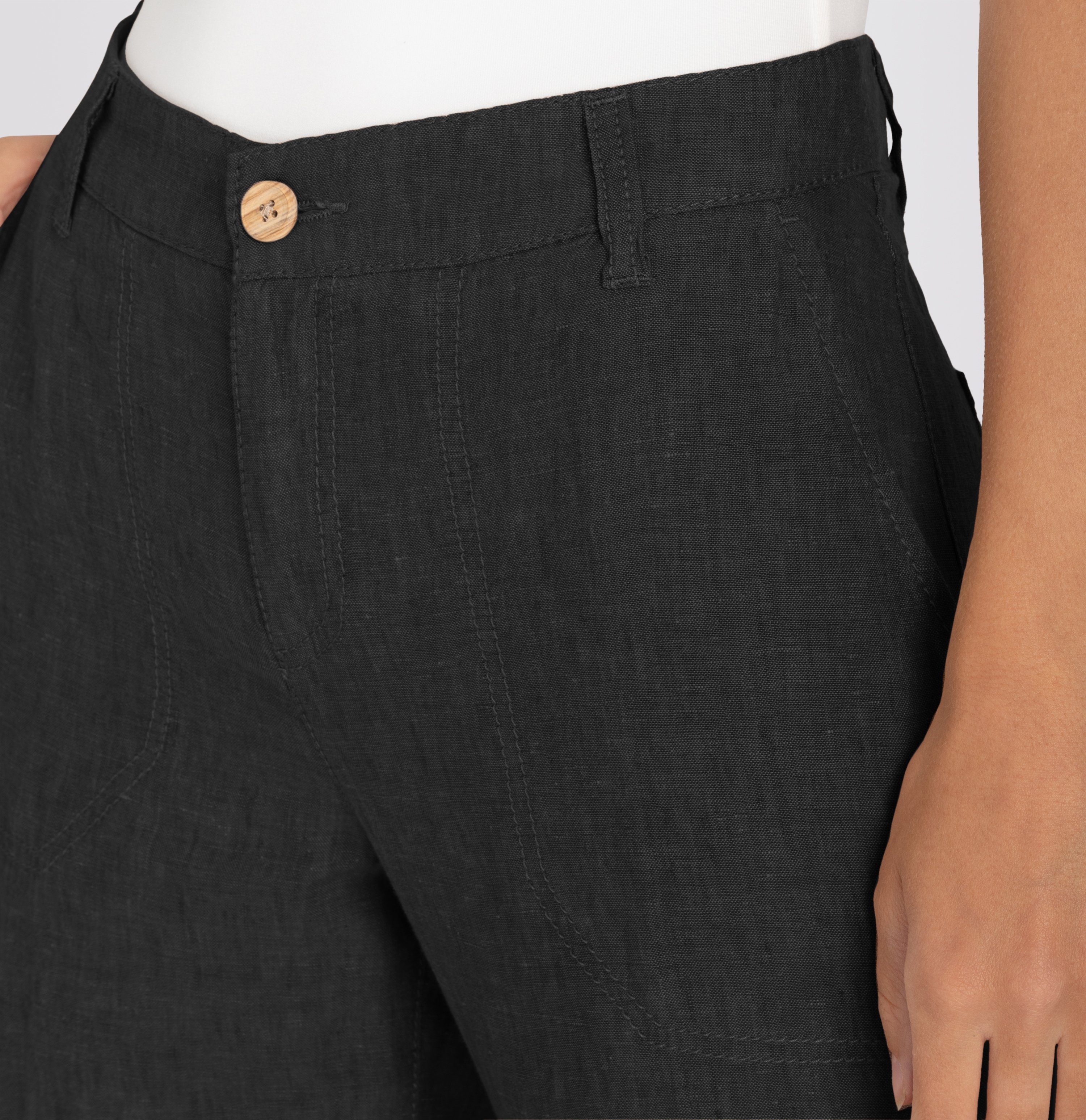 MAC Linnen broek NORA cropped temperatuurregulerend en aangenaam op de huid