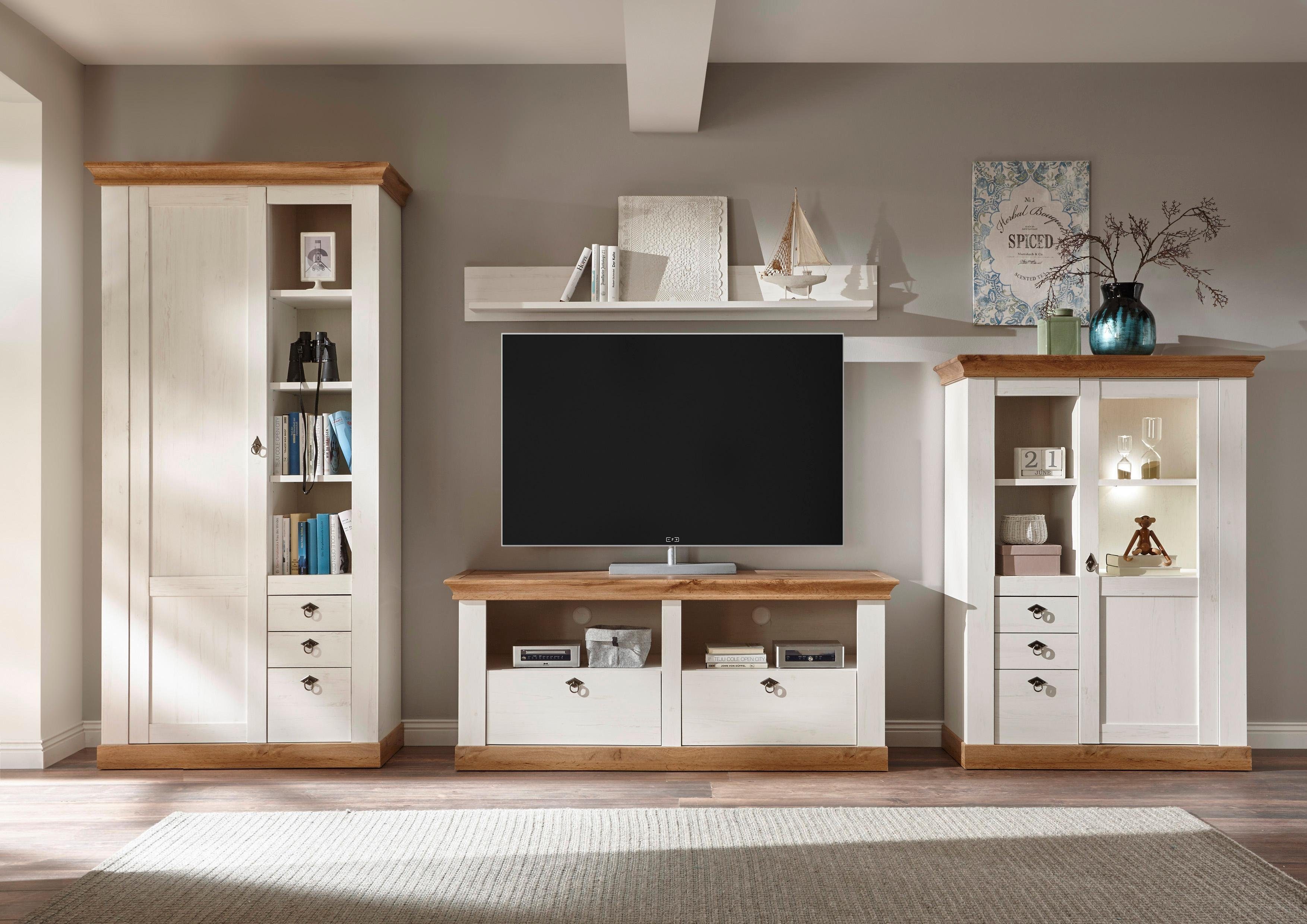 Home affaire Wandmeubel Cremona tv-wandmeubels wit