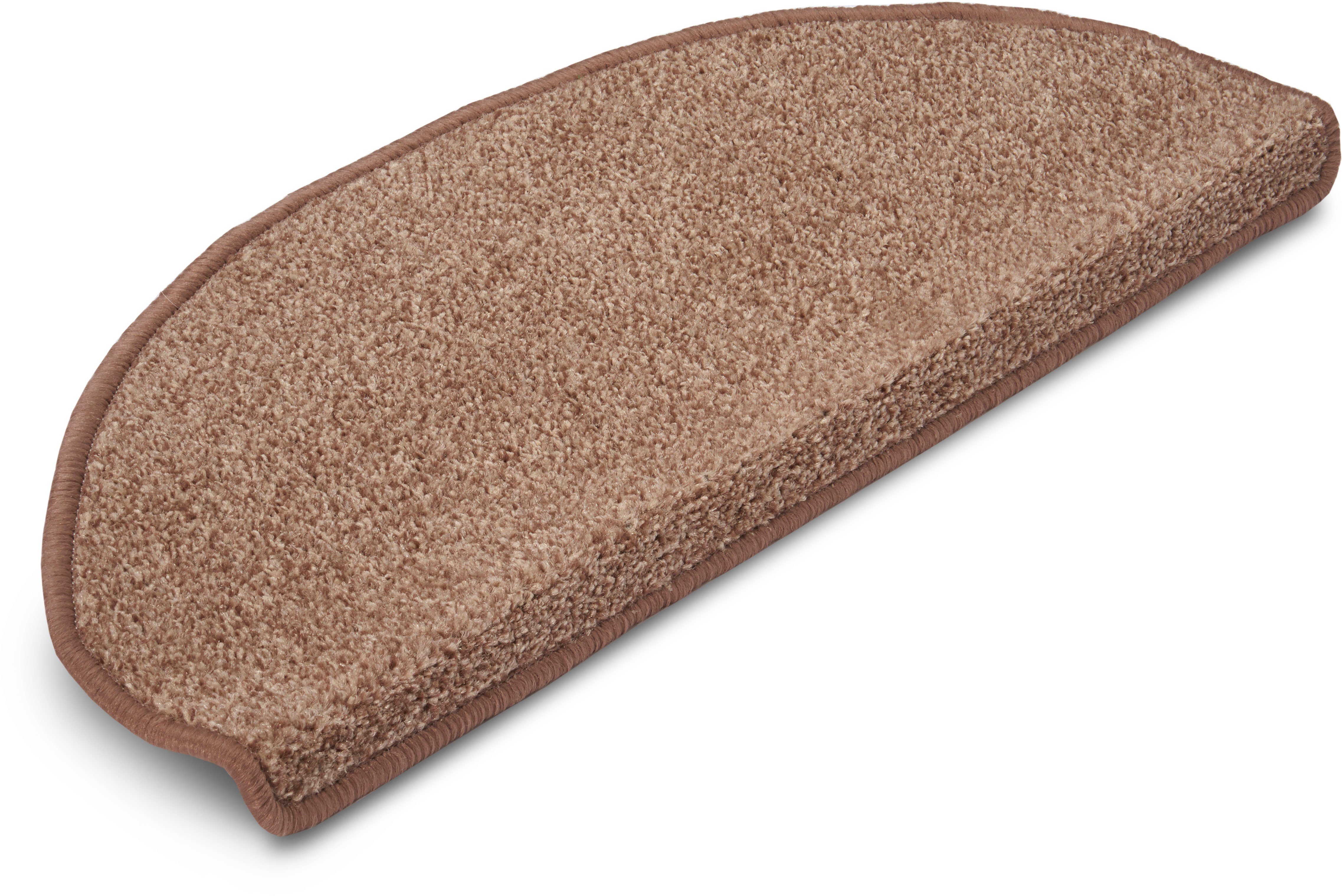 Hanse Home Exclusiv Tredemat Liberty Uni, robuust, volle kleuren, mêlee, trap, afgehecht, 15-delige set