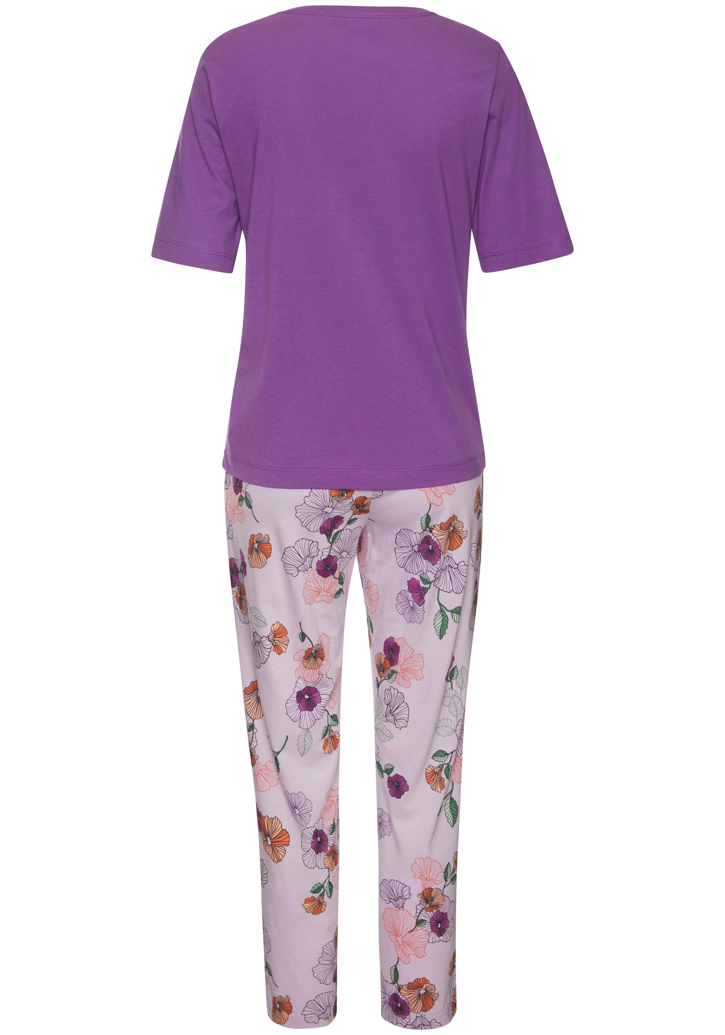 Vivance Dreams Pyjama met bloemdessin (2-delig)