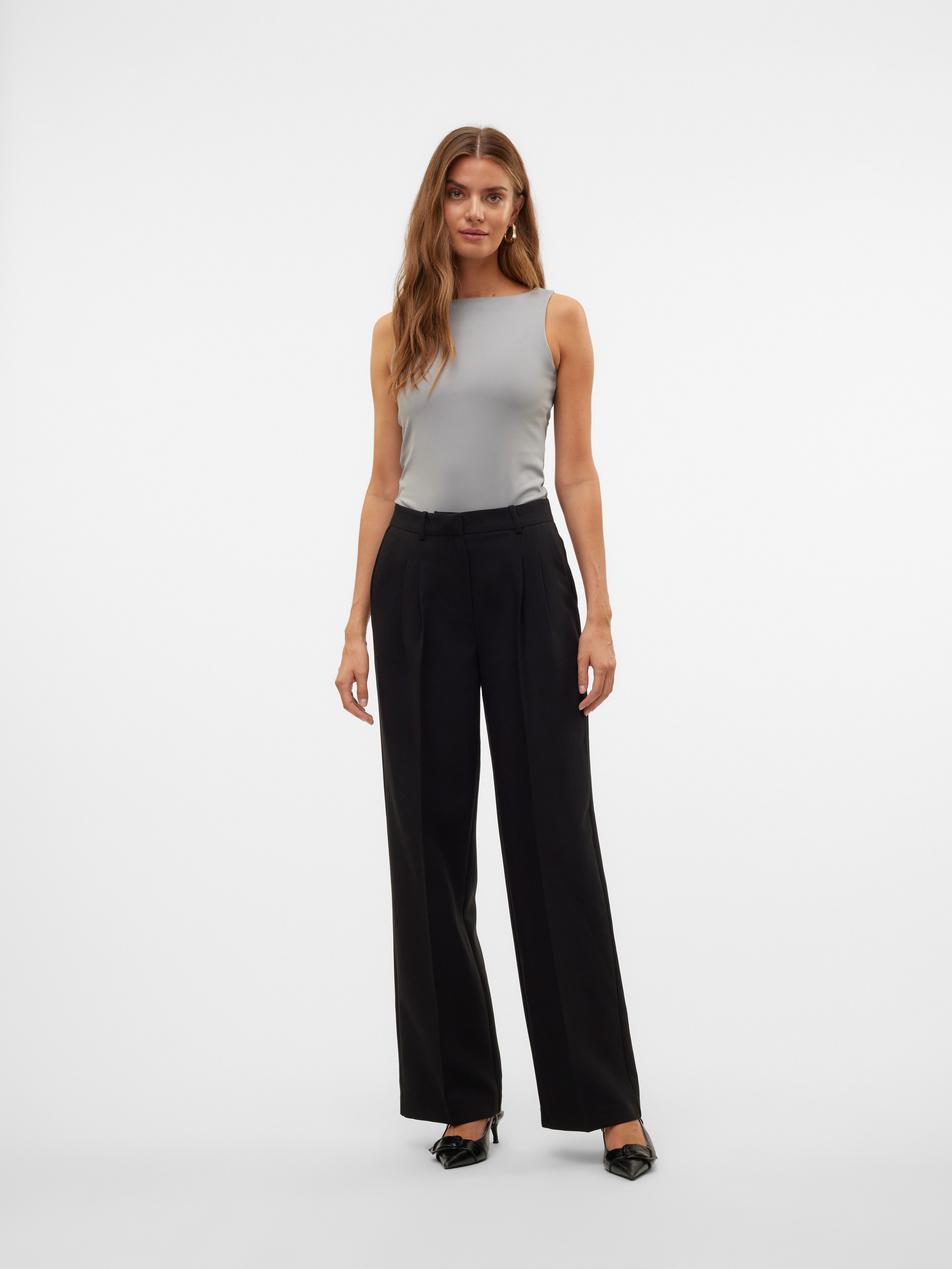 Vero Moda T-shirt VMMILLION SL SQUARE TOP 2-WAY JRS NOOS