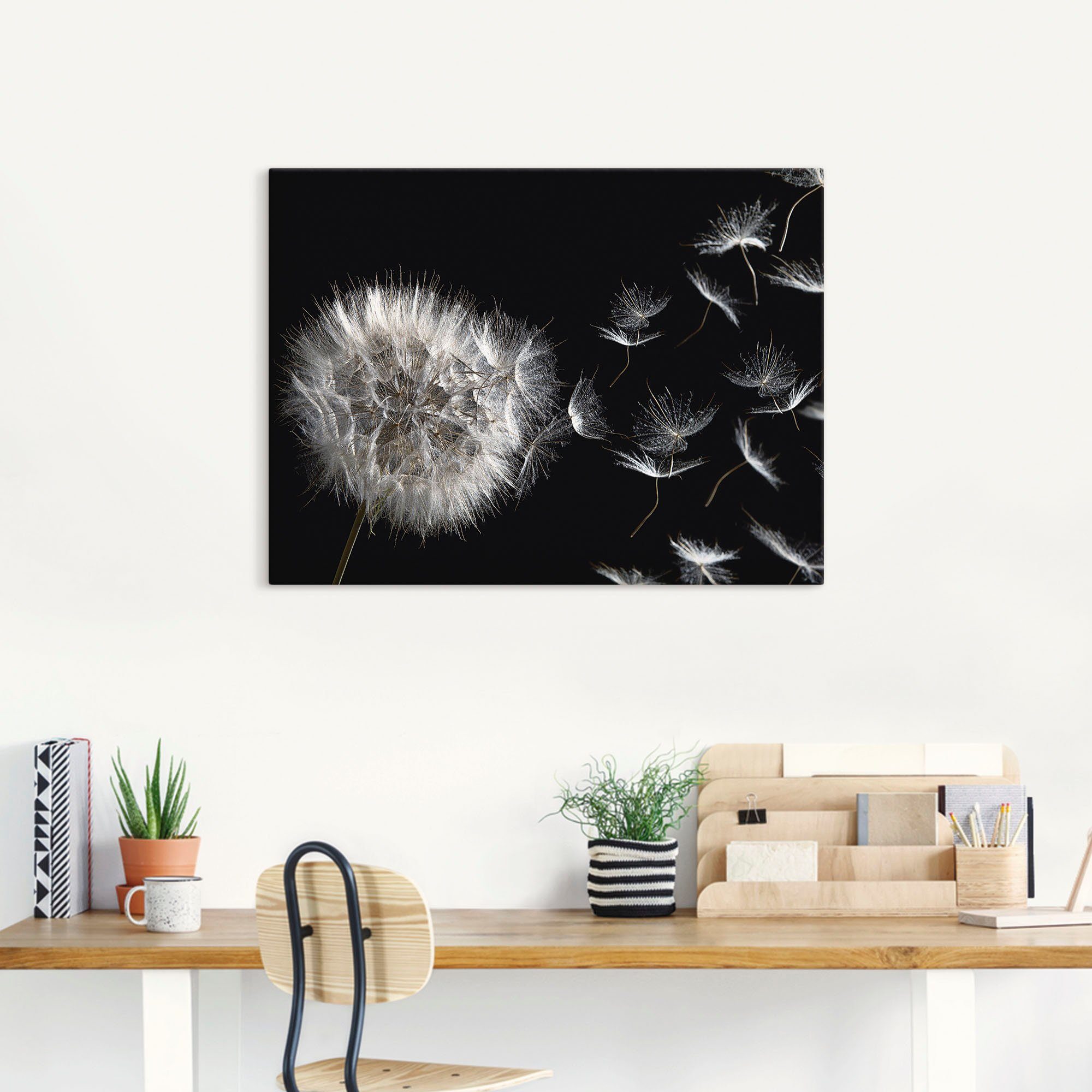 Artland Artprint Pluizenbol als artprint van aluminium, artprint voor buiten, artprint op linnen, poster, muursticker
