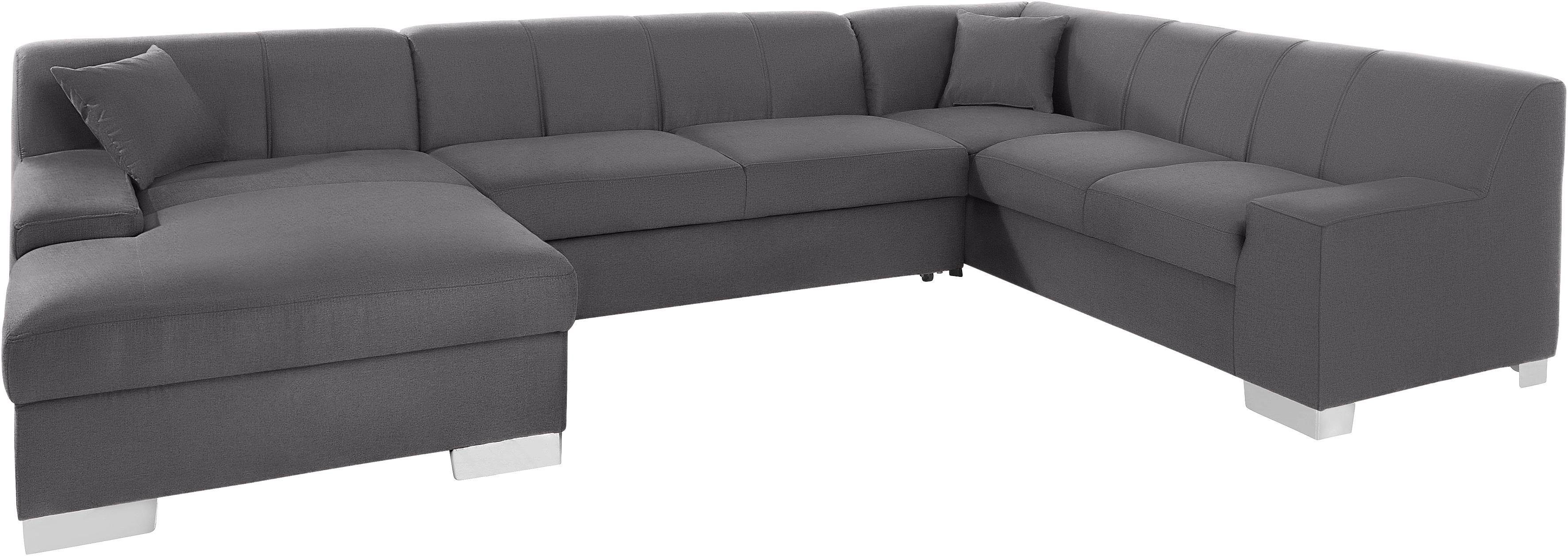 DOMO collection Zithoek Bero, elegant en tijdloos, platte armleuningen, U-vorm