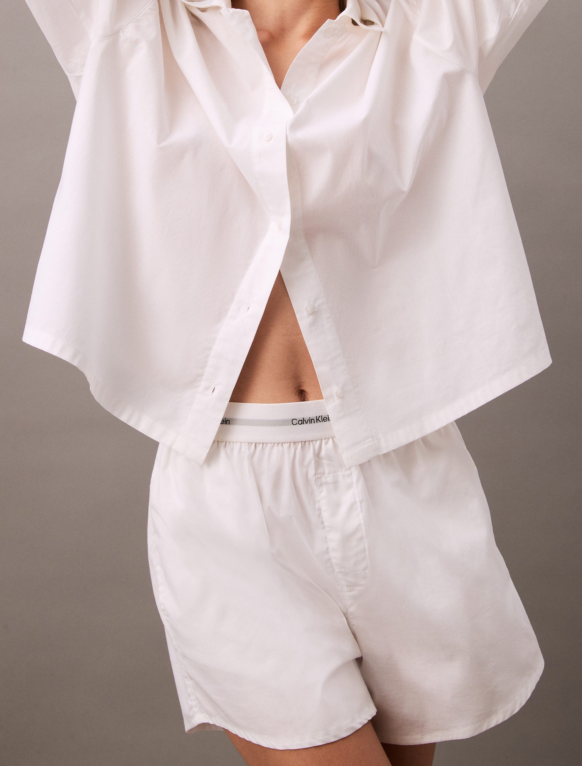 Calvin Klein Pyjamashort LOGO WB POPLIN SHORT