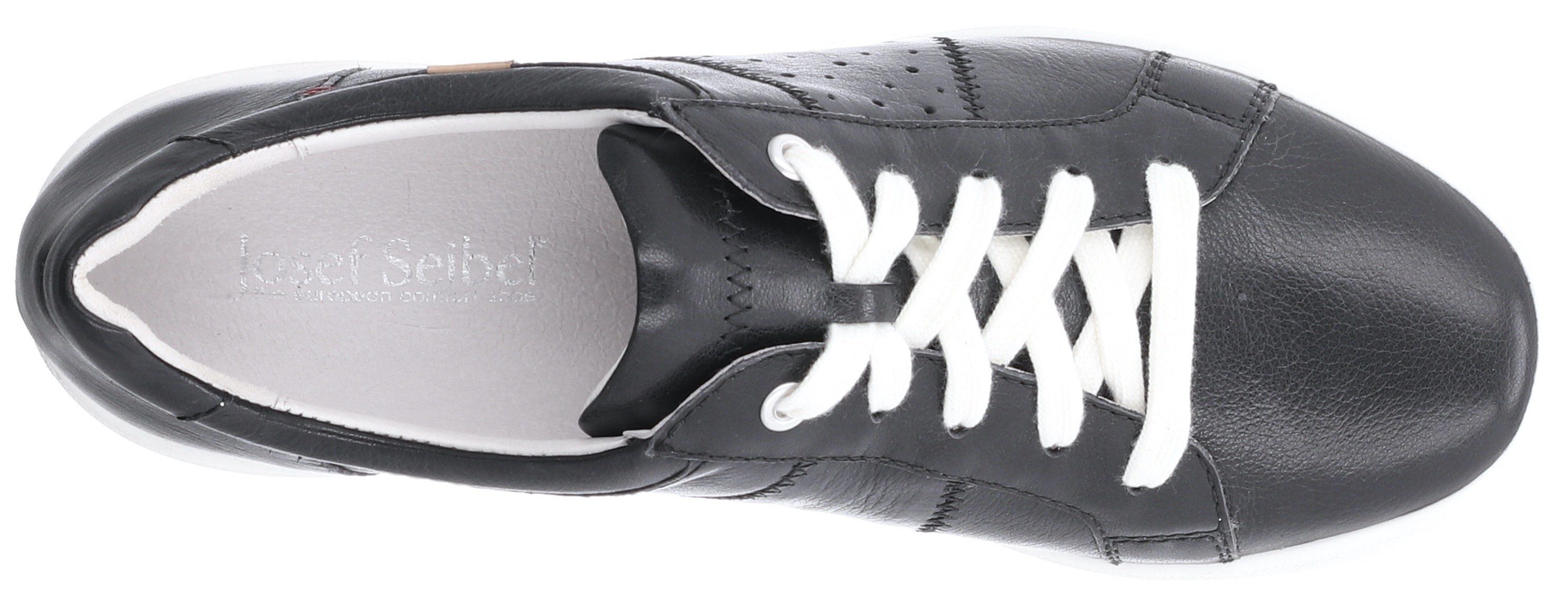 Josef Seibel Sneakers CAREN 01 , vrijetijdsschoen, halfschoen, veterschoen met gepolsterde schacht