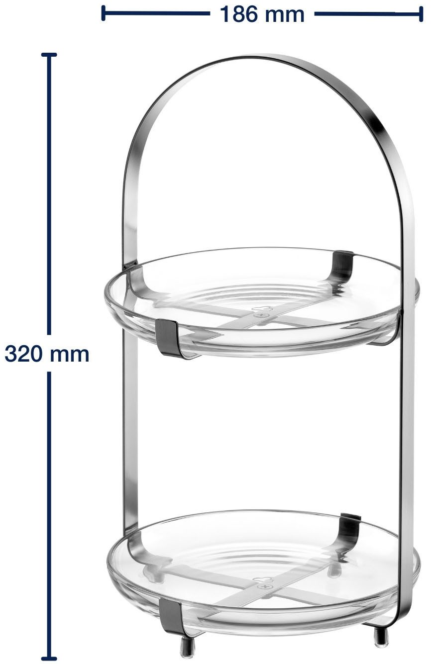 LEONARDO Etagère CUCINA, 2-laags - hoogte 32 cm Serveerschaal meerlaags, om te serveren en presenteren